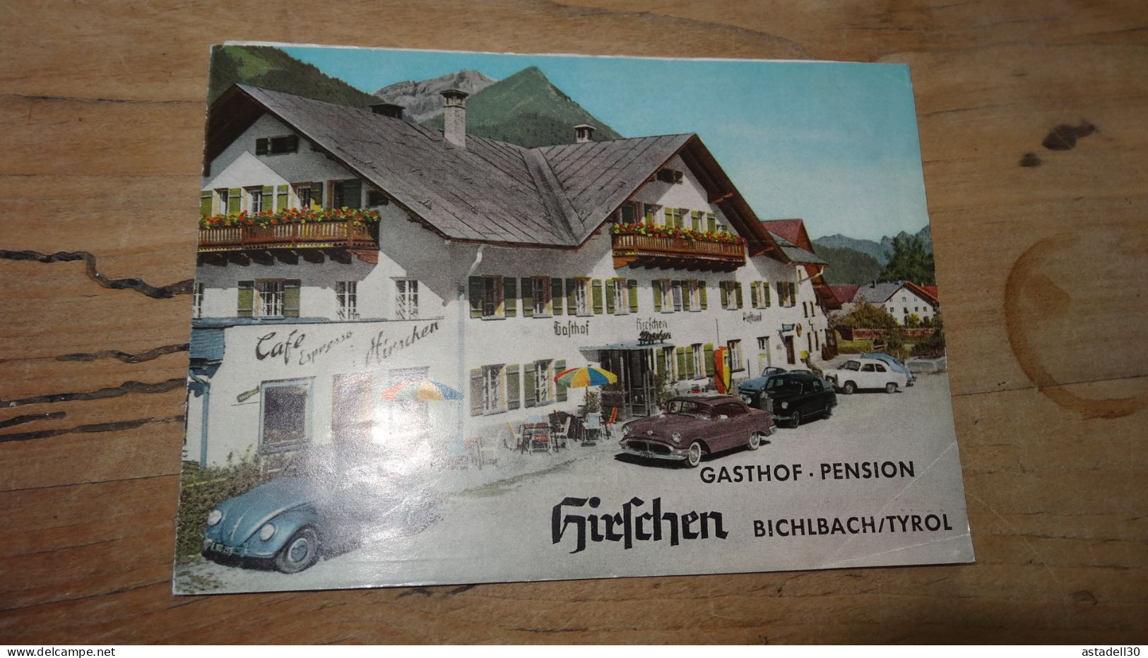 Dépliant Publicitaire Pension Hirschen, BICHLBACH, TYROL, AUSTRIA .....  G-1275 - Autriche