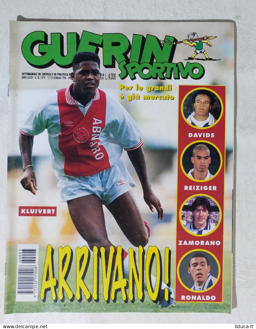 I115052 Guerin Sportivo A. LXXXIV N. 3 1996 - Davids Reiziger Kluivert Zamorano - Deportes