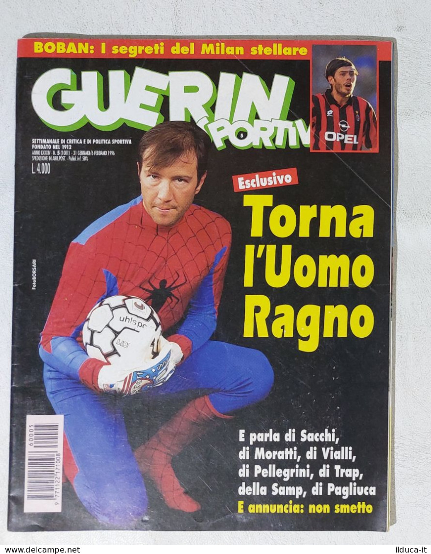 I115054 Guerin Sportivo A. LXXXIV N. 5 1996 - Zenga Moratti Vialll Pagliuca - Deportes