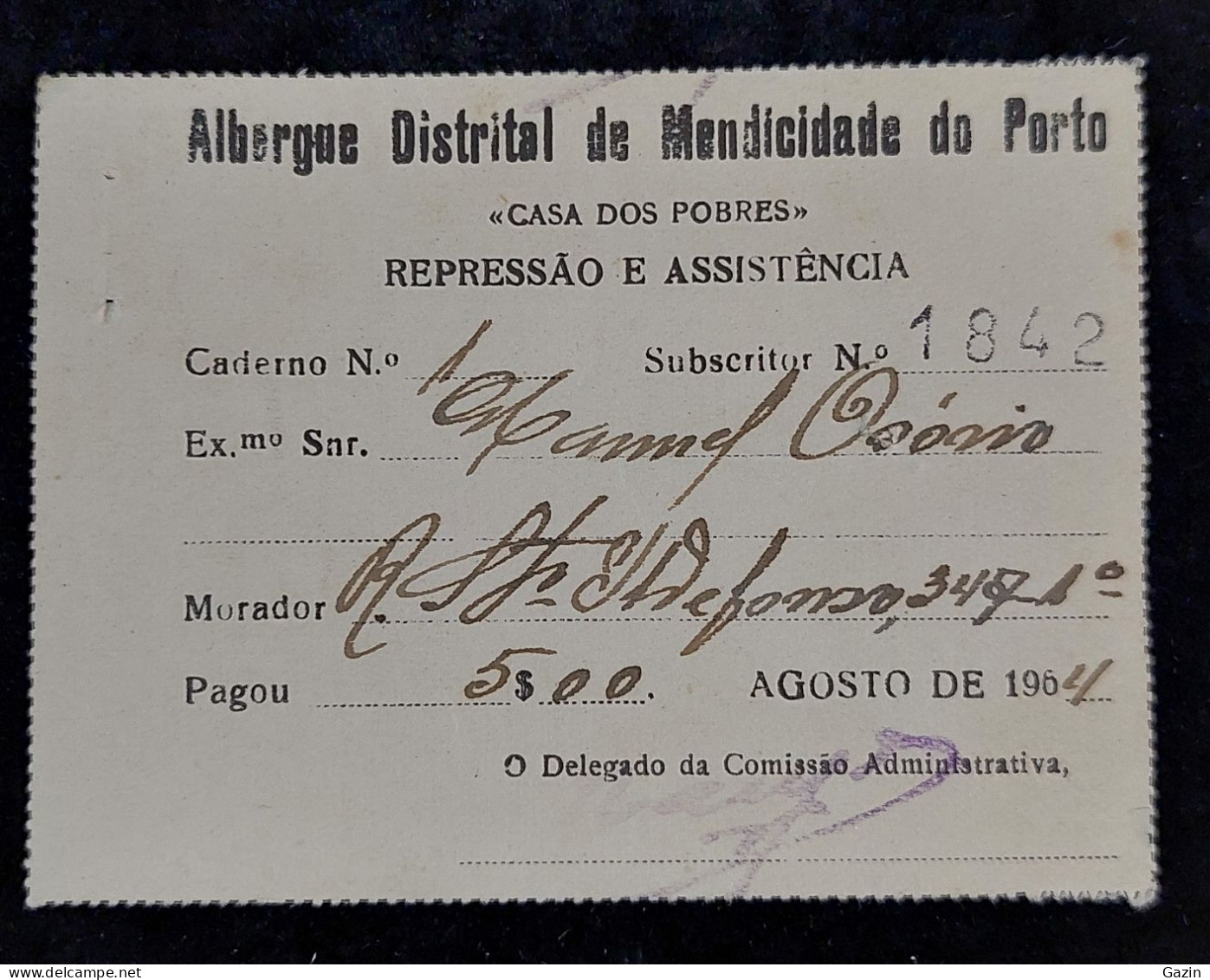 C5/6 - Albergue Distrital Mendicidade Porto * Casa Dos Pobres * 1964* Portugal - Portugal