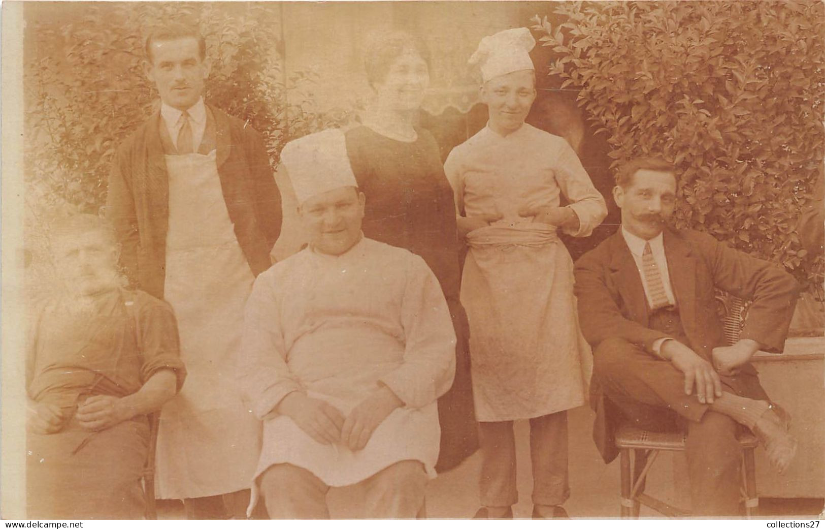 42-ROANNE- CARTE-PHOTO- 1927 A CONTRÔLER FAMILLE TROISGROS - Roanne