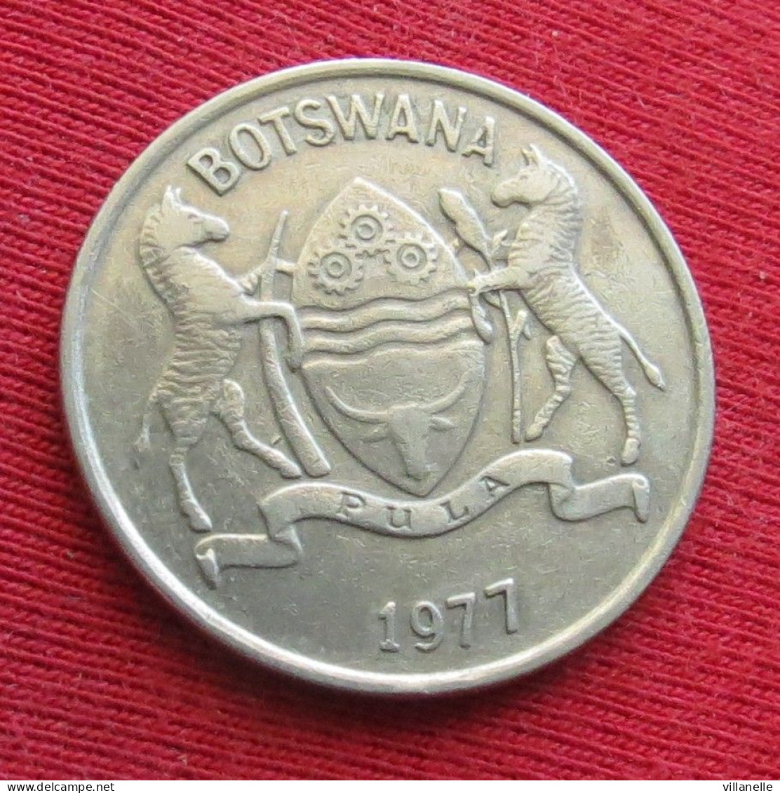 Botswana 25 Thebe 1977 KM# 6 Lt 26 *V2T  Botsuana - Botswana