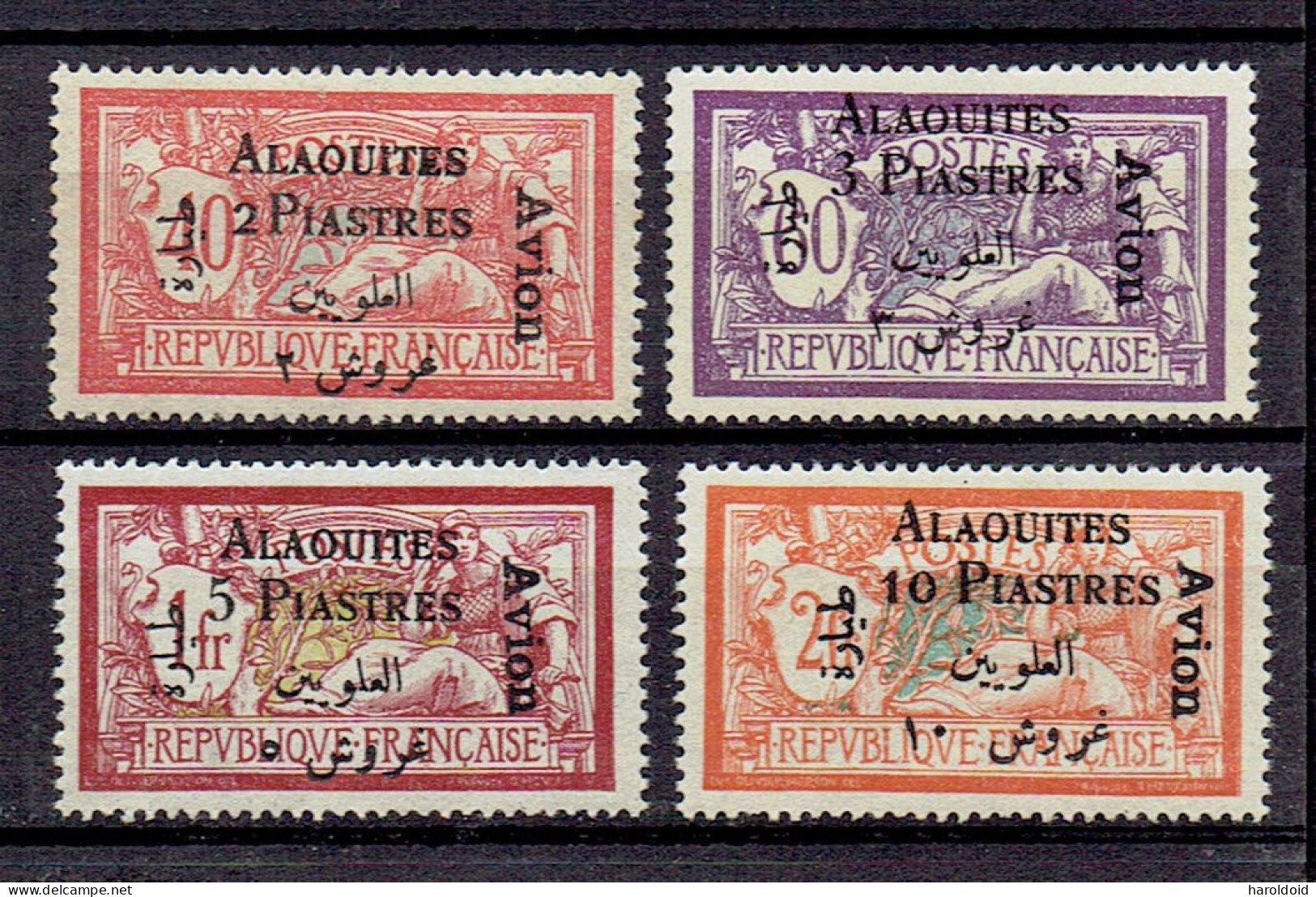 ALAOUITES - POSTE AERIENNE - PA N°1/4 X TB - Unused Stamps