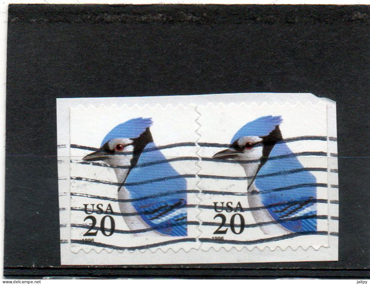 ETATS-UNIS      2 Timbres 20 C De Carnet     1996    Y&T : 2532    Coté Gauche Et Droit Non Dentelés     Oblitérés - 3. 1981-...