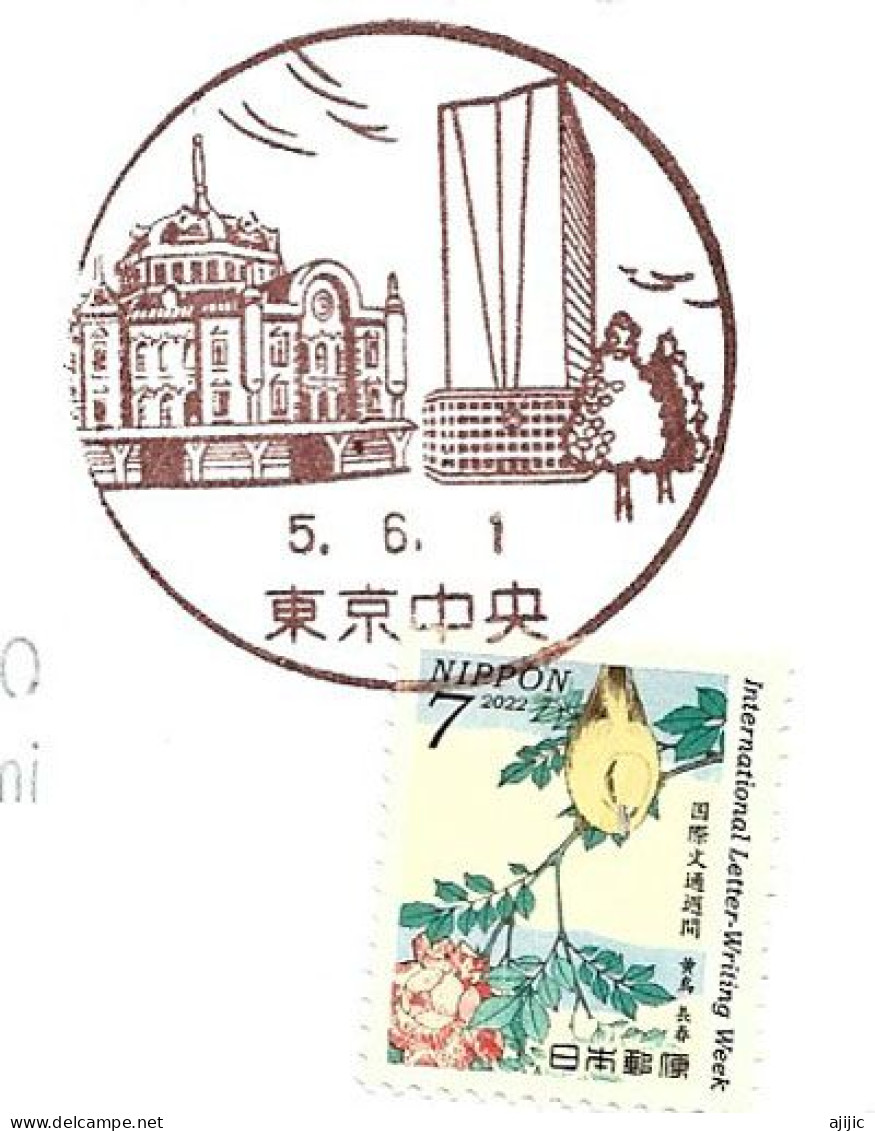 New City Centre Of Tokyo Postmarks 2023 , Postal Stationery Sent To Andorra (Principat) - Storia Postale