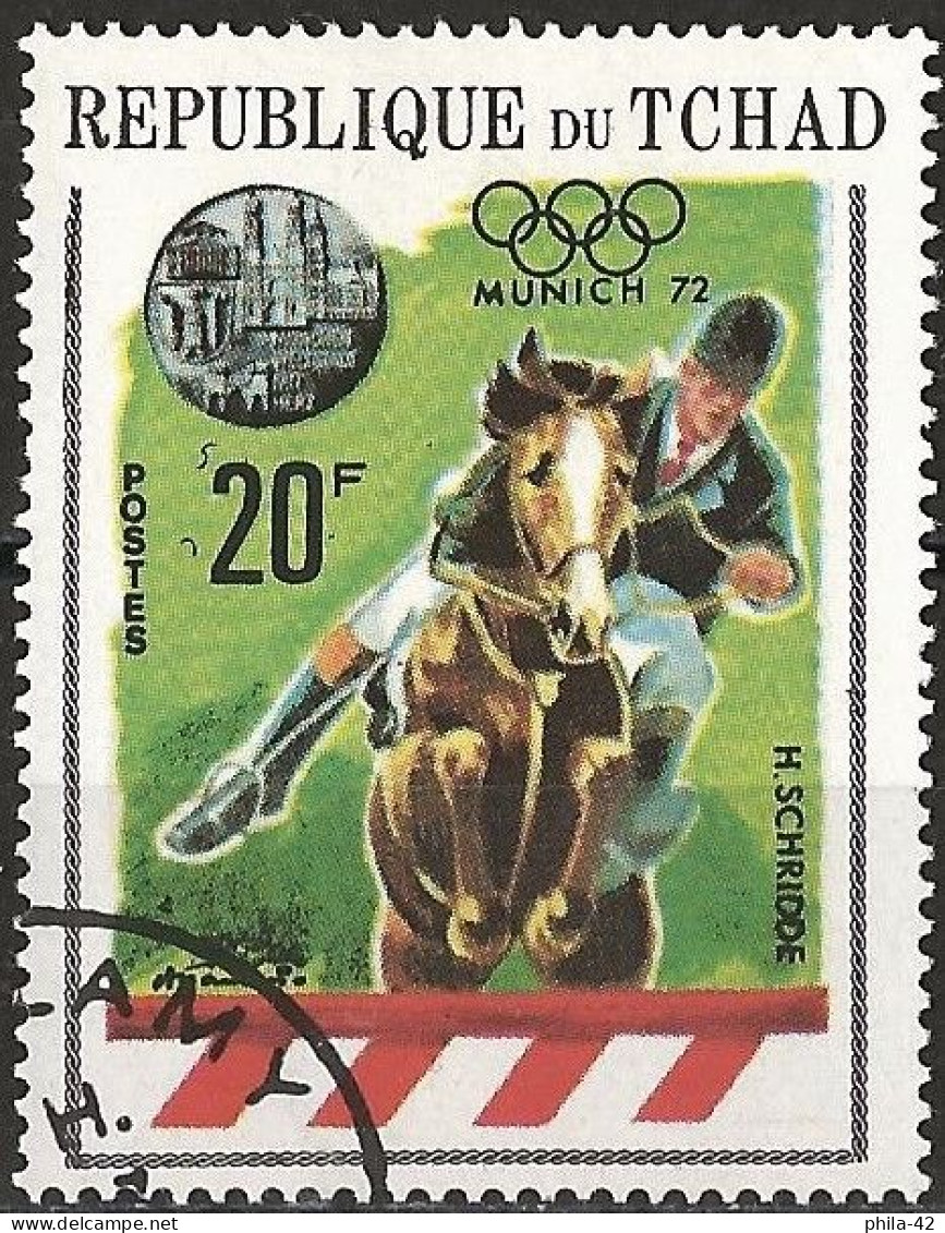 Chad 1970 - Mi 328 - YT Xxx ( Munich Olympic Games : Horse Riding ) - Tchad (1960-...)