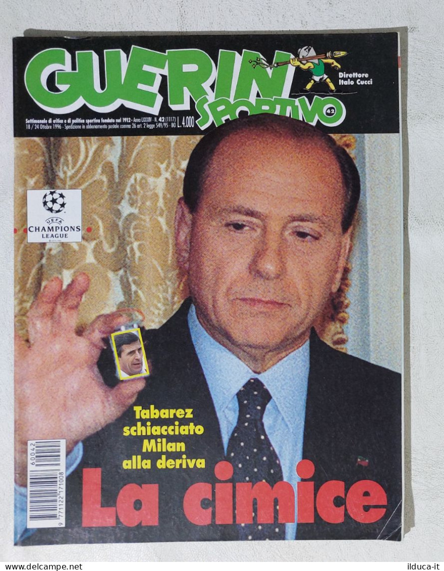 I115080 Guerin Sportivo A. LXXXIV N. 42 1996 - Berlusconi Tabarez - Milan - Deportes