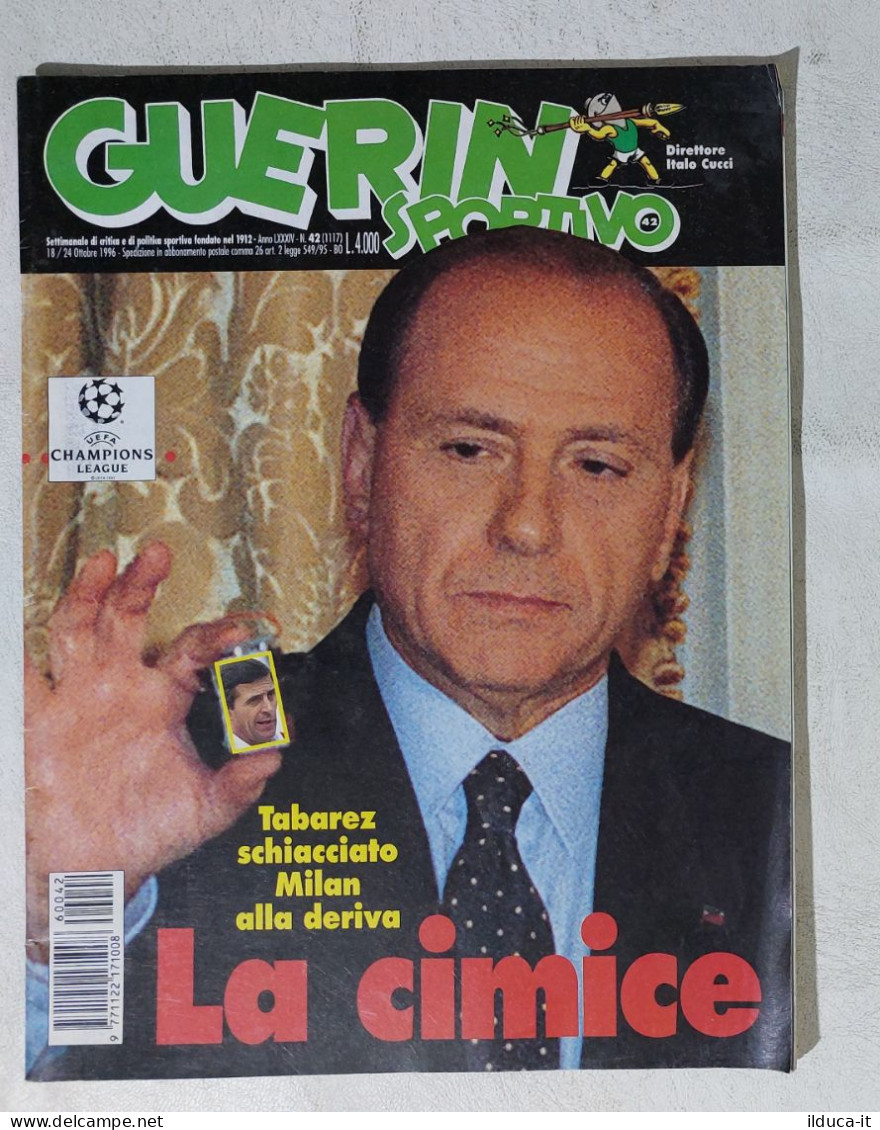 I115081 Guerin Sportivo A. LXXXIV N. 42 1996 - Berlusconi Tabarez - Milan - Deportes