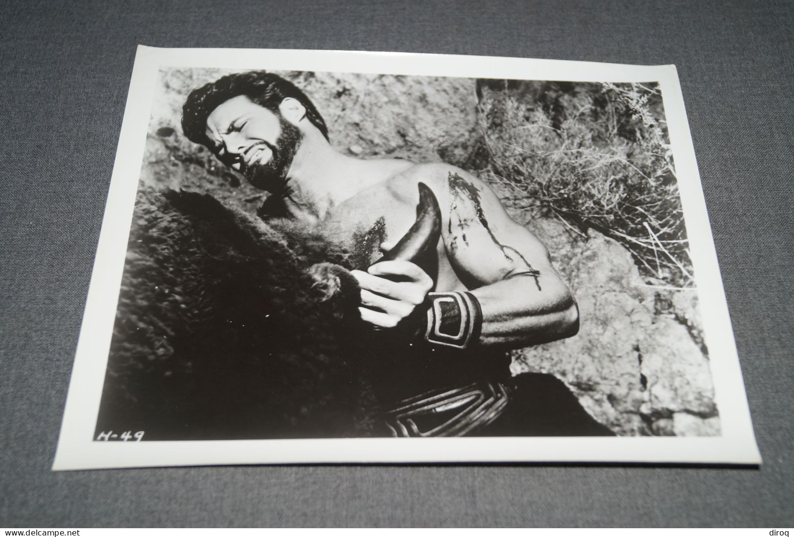 RARE,Steve Reeves, Grande Photo Originale Pour Le Cinéma,25,5 Cm. Sur 20,5 Cm. - Fotos