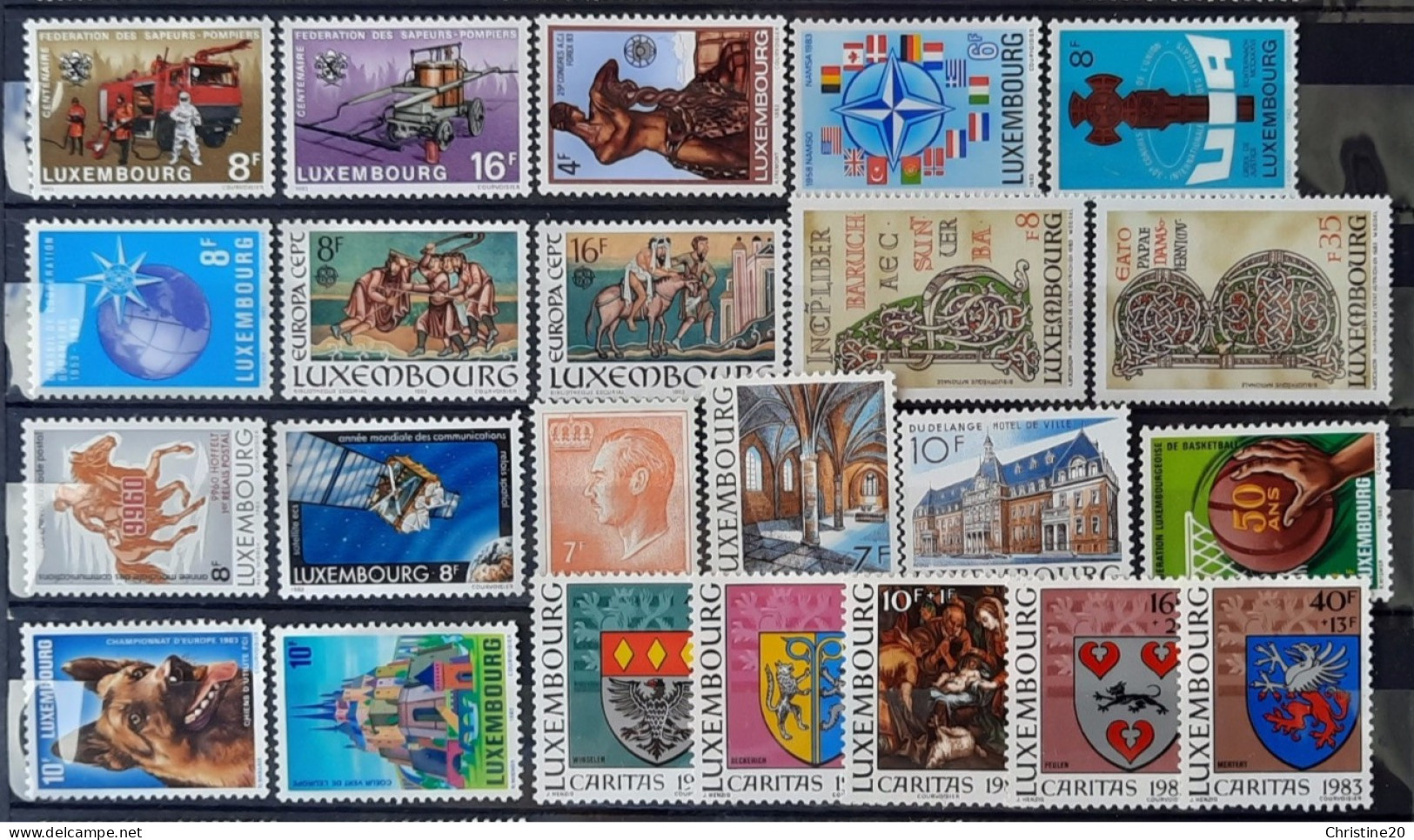 Luxembourg 1983 N°1018/40  **TB Cote 32€ - Full Years