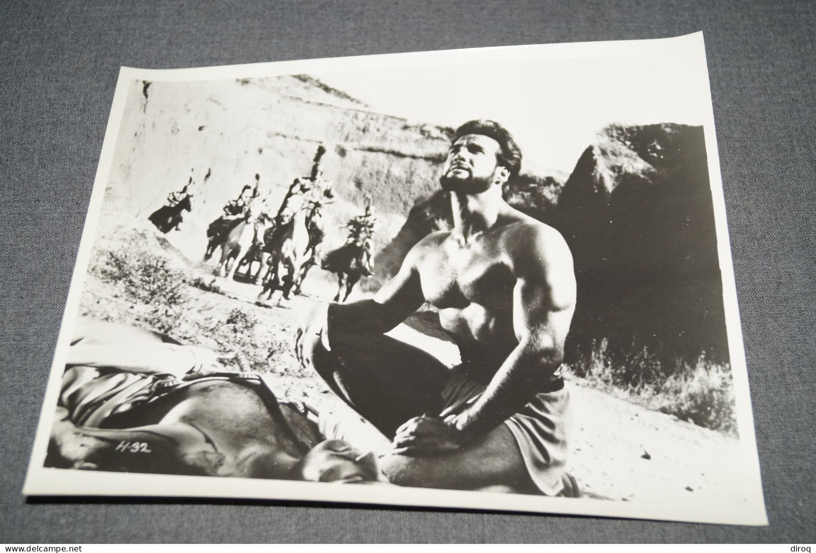 RARE,Steve Reeves, Grande Photo Originale Pour Le Cinéma,25,5 Cm. Sur 20,5 Cm. - Photos