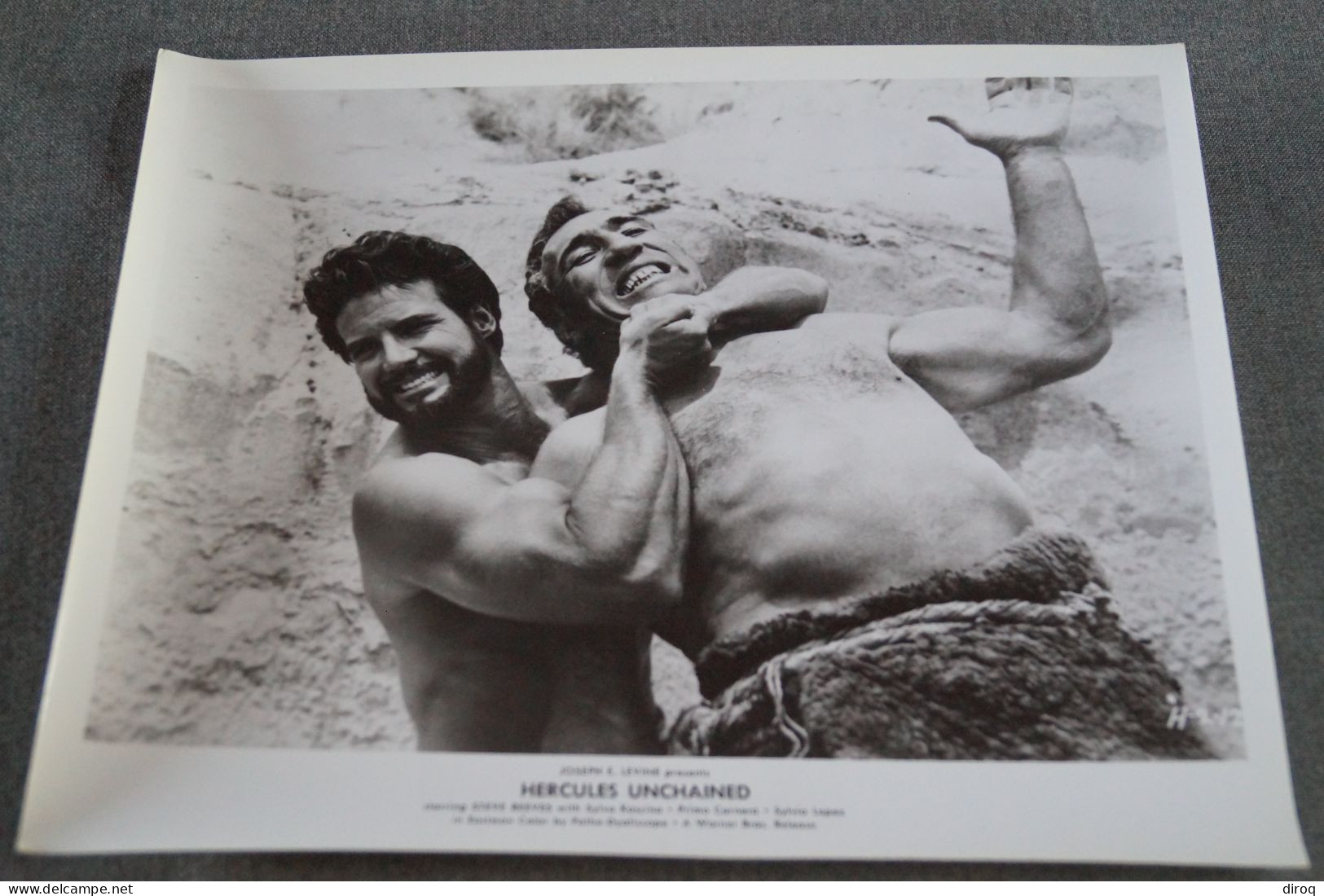 RARE,Steve Reeves, Grande Photo Originale Pour Le Cinéma,25,5 Cm. Sur 20,5 Cm. - Foto's