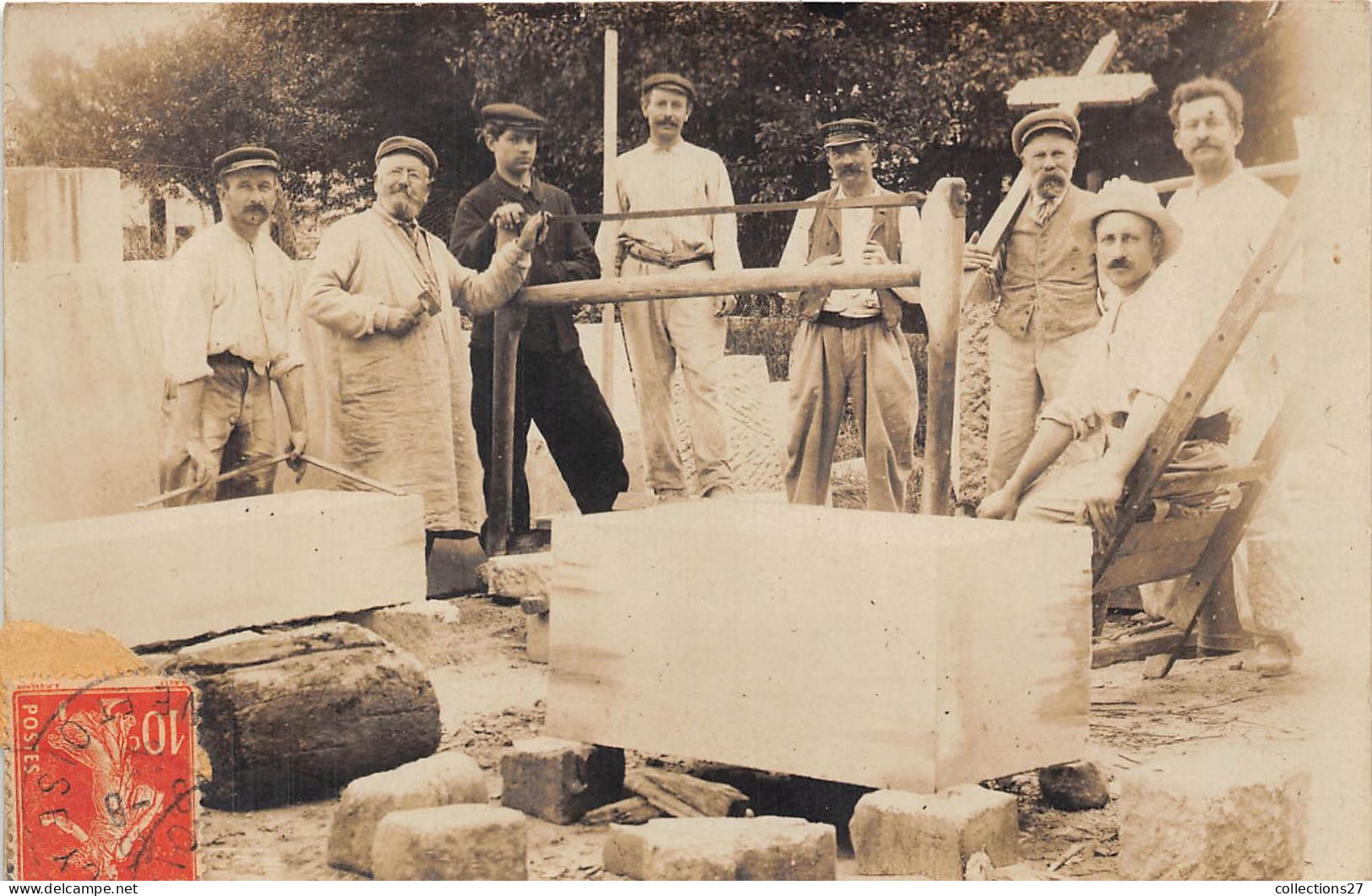 TAILLEURS DE PIERRE - CARTE-PHOTO A SITUER SEINE ET OISE - Ambachten