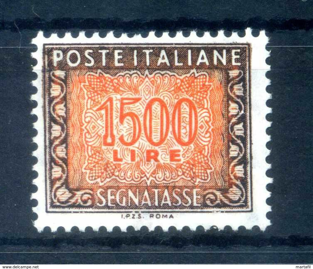 1955-81 REPUBBLICA SEGNATASSE 1500 Lire MNH ** N.125 - Portomarken