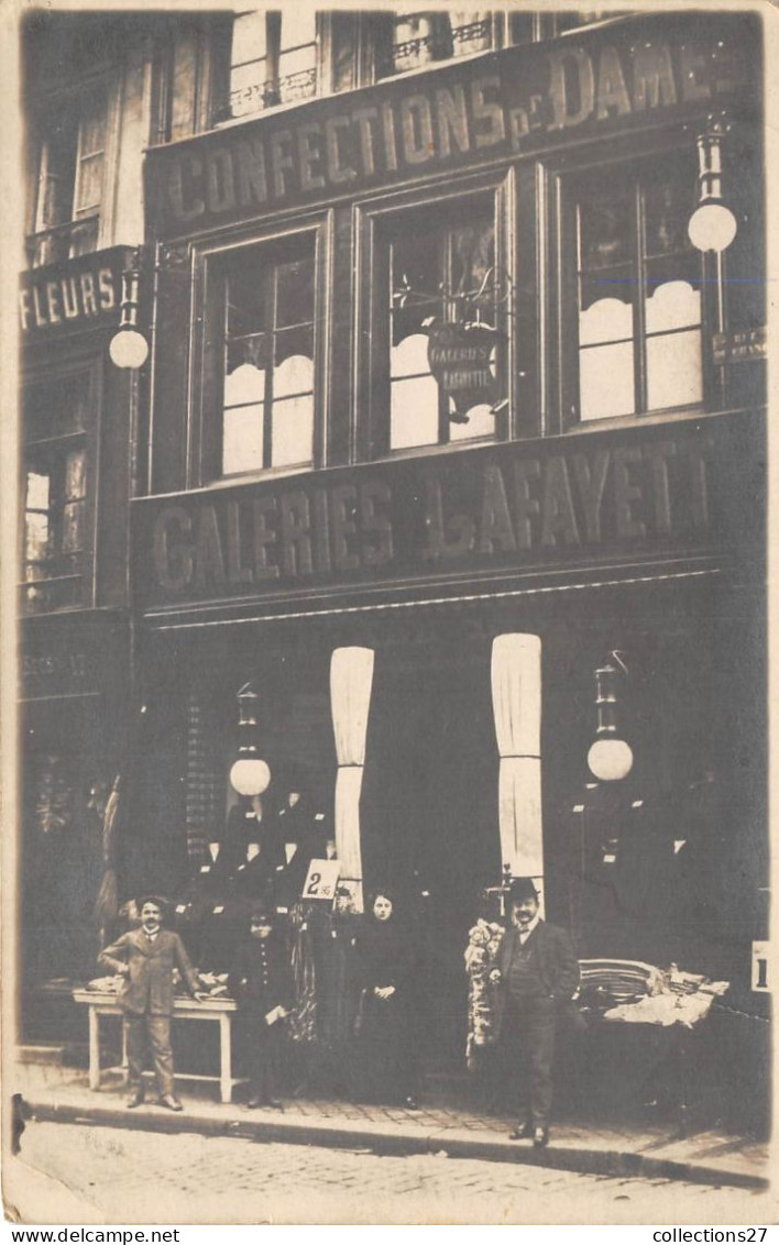 GALERIE LAFAYETTE- CARTE-PHOTO- CONFECTIONS POUR DAMES A SITUER - Negozi