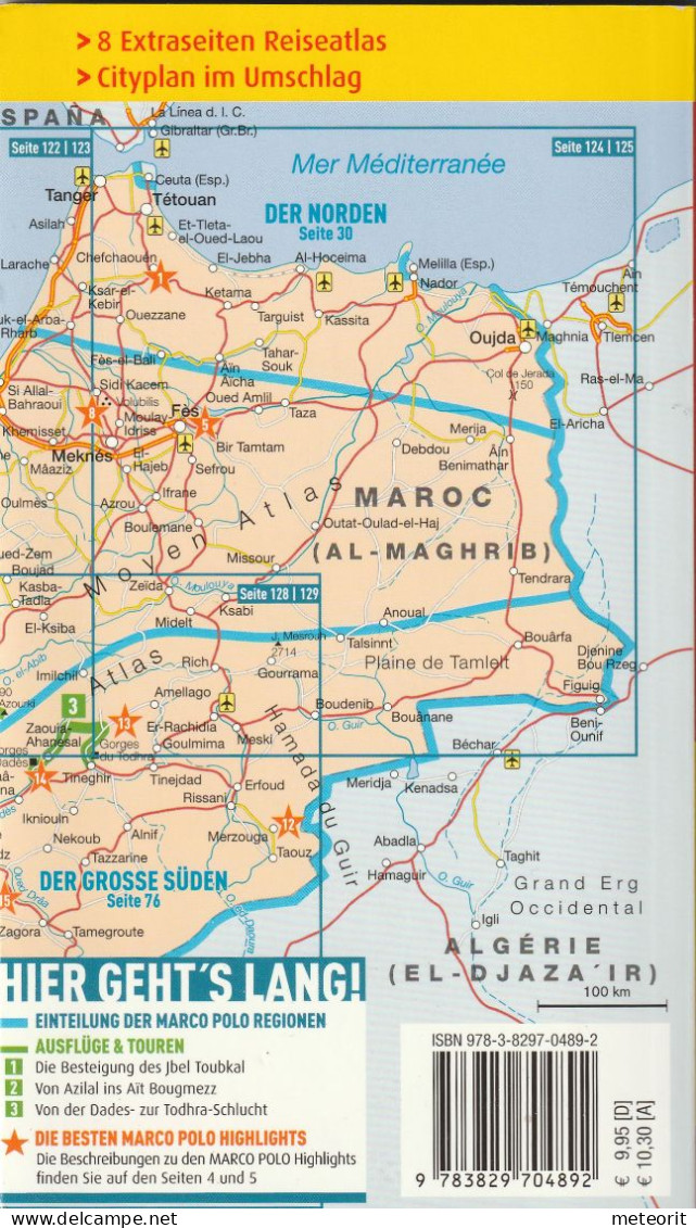 MAROKKO Reiseführer Von Marco Polo ISBN 978-3-8297-0489-2 , 134 Seiten, Wie Neu! - Africa