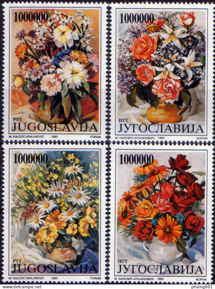 Yugoslavia 1993 Europa CEPT Fauna Flora Plants Fishes Flowers Birds Nikola Tesla Complete Year MNH