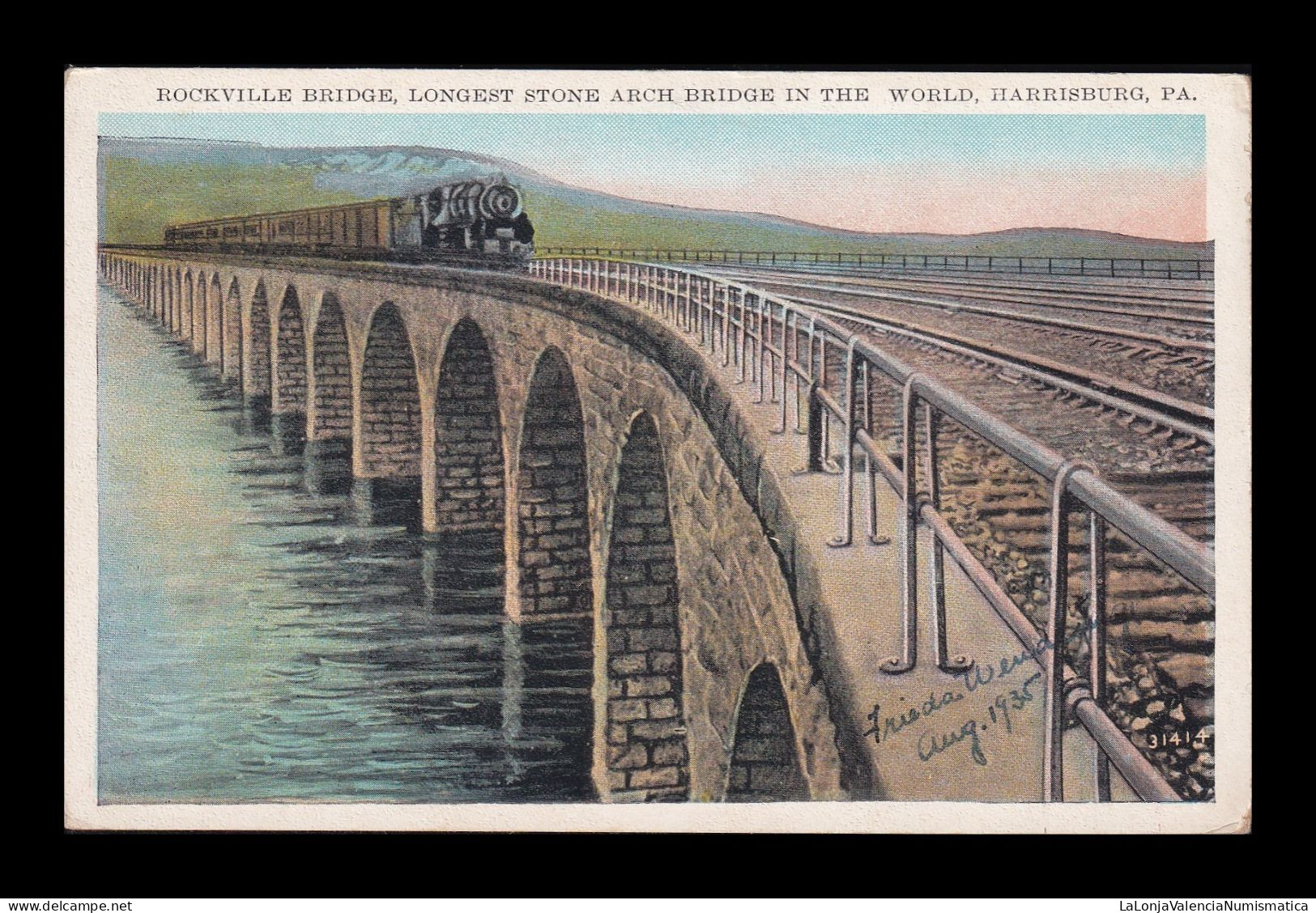 Antigua Postal Pensilvania Harrisburg Rockville Bridge - Harrisburg