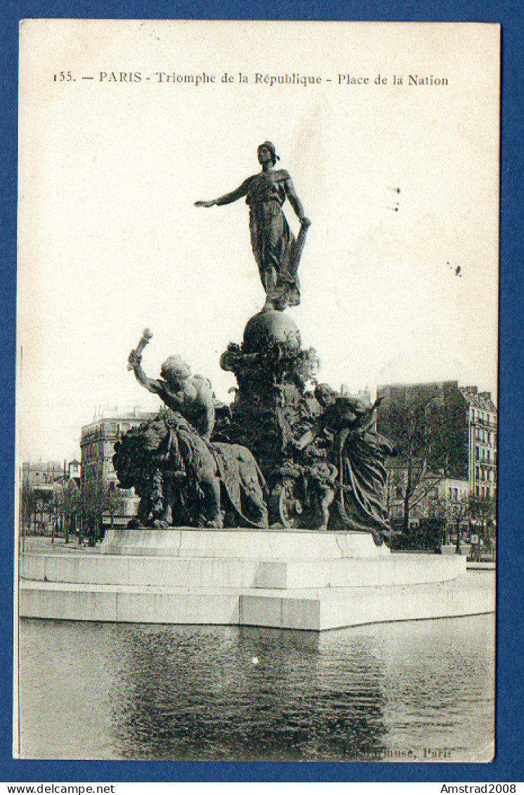 1905 - PARIS - TRIOMPHE DE LA REPUBLIQUE - PLACE DE LA NATION   - FRANCE - Statues