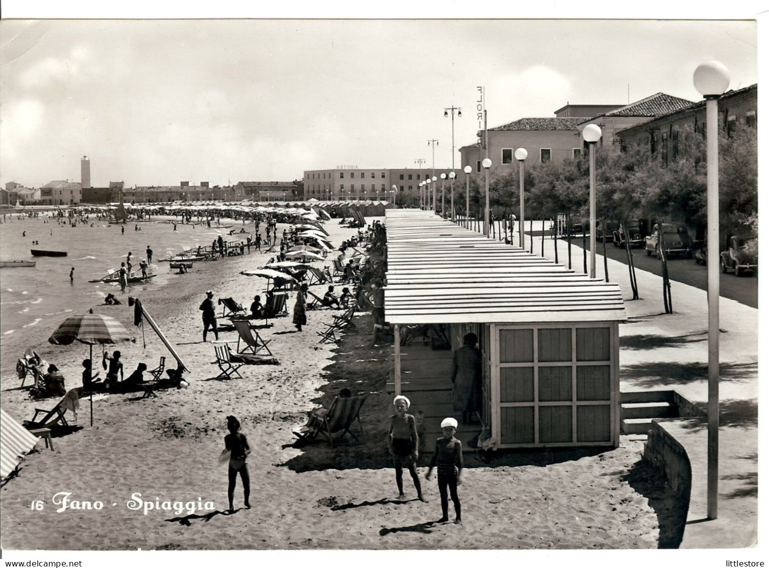 Marche FANO Spiaggia  FG V 1954 - Fano