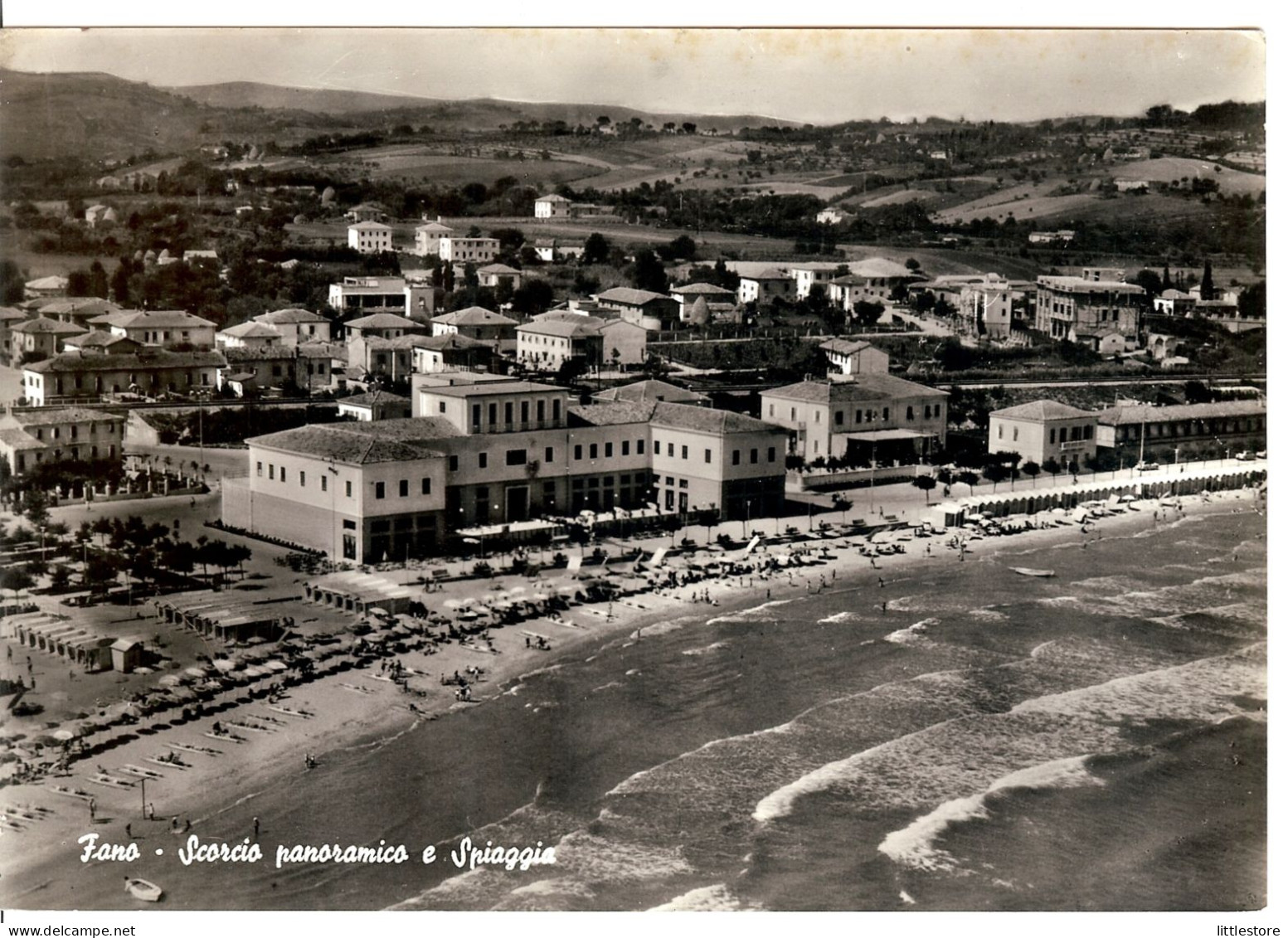 Marche FANO Scorcio Panoramico E Spiaggia  FG V 1964 - Fano