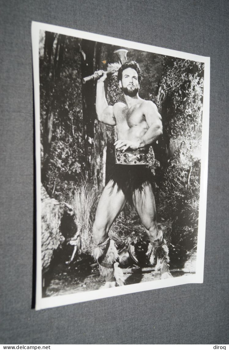 RARE,Steve Reeves, Grande Photo Originale Pour Le Cinéma,25,5 Cm. Sur 20,5 Cm. - Foto
