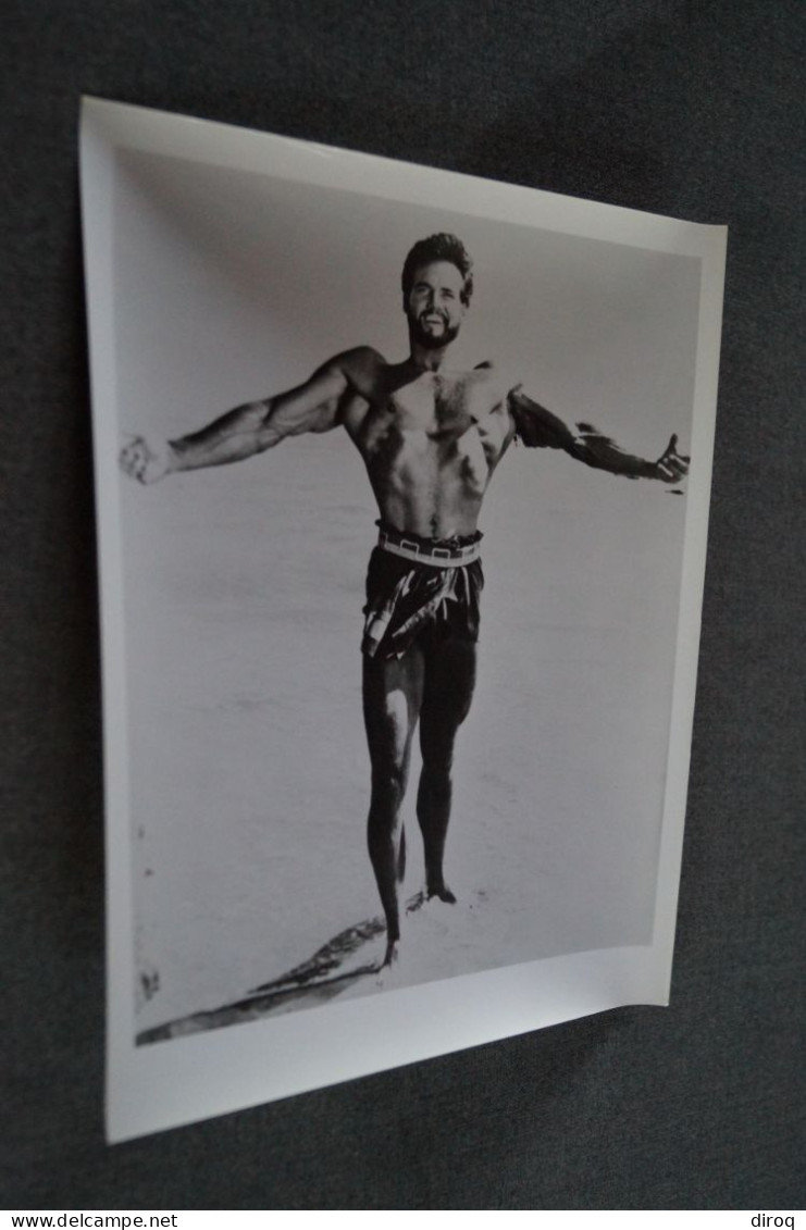 RARE,Steve Reeves, Grande Photo Originale Pour Le Cinéma,25,5 Cm. Sur 20,5 Cm. - Foto