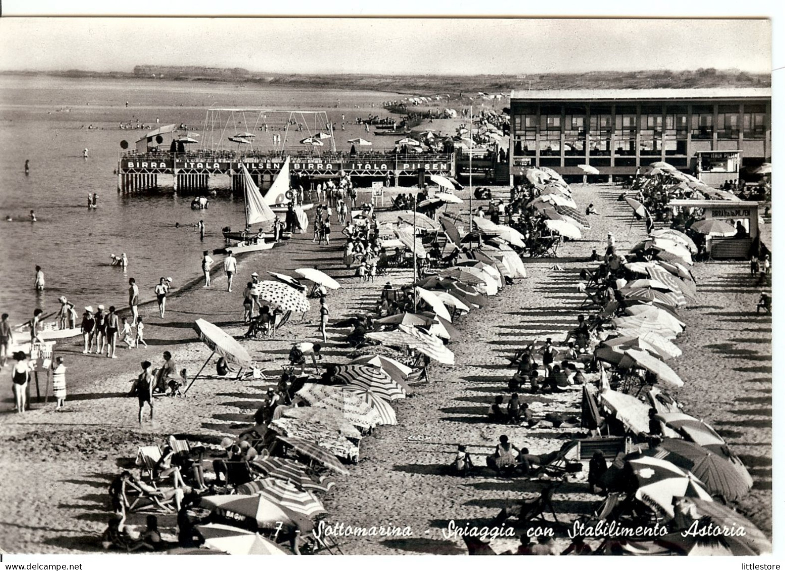 Veneto Venezia CHIOGGIA SOTTOMARINA Spiaggia Con Stabilimento Astoria FG V 1964 - Chioggia