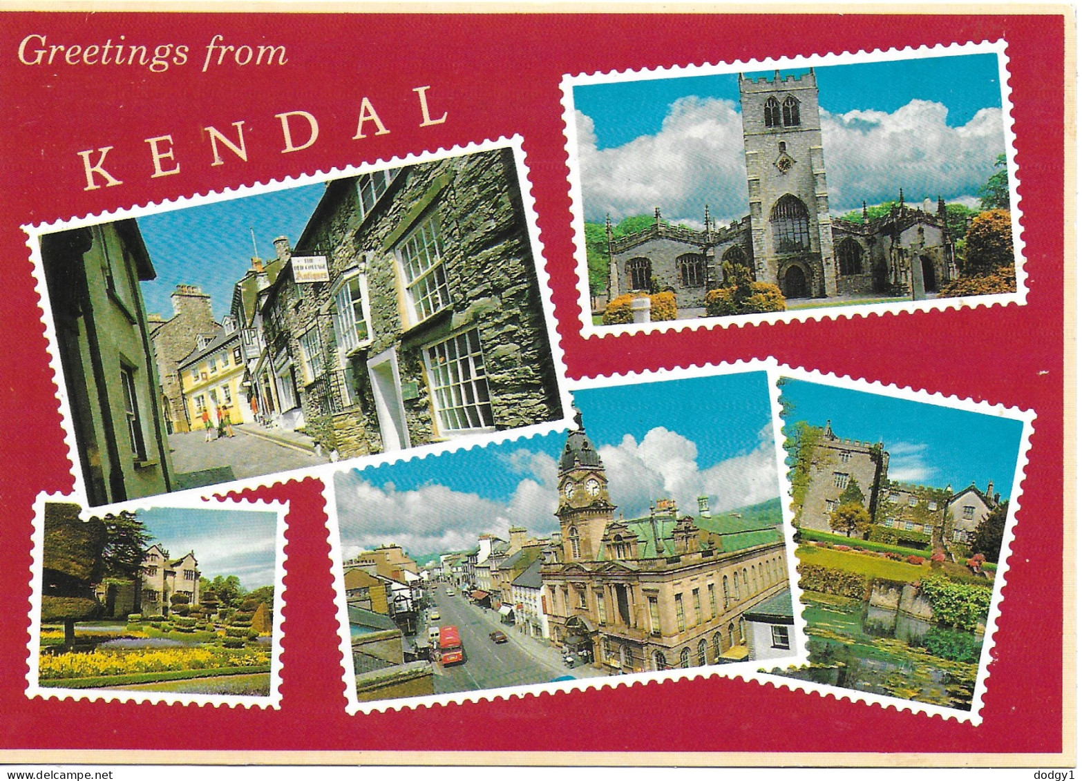 SCENES FROM KENDAL, CUMBRIA, ENGLAND. UNUSED POSTCARD   Ps5 - Kendal