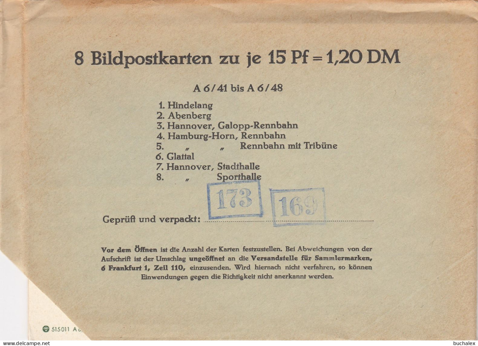 Bund 8 Bildpostkarten A 6/41 Bis A 6/48 Im Ungeöffneten Umschlag - Postkarten - Ungebraucht