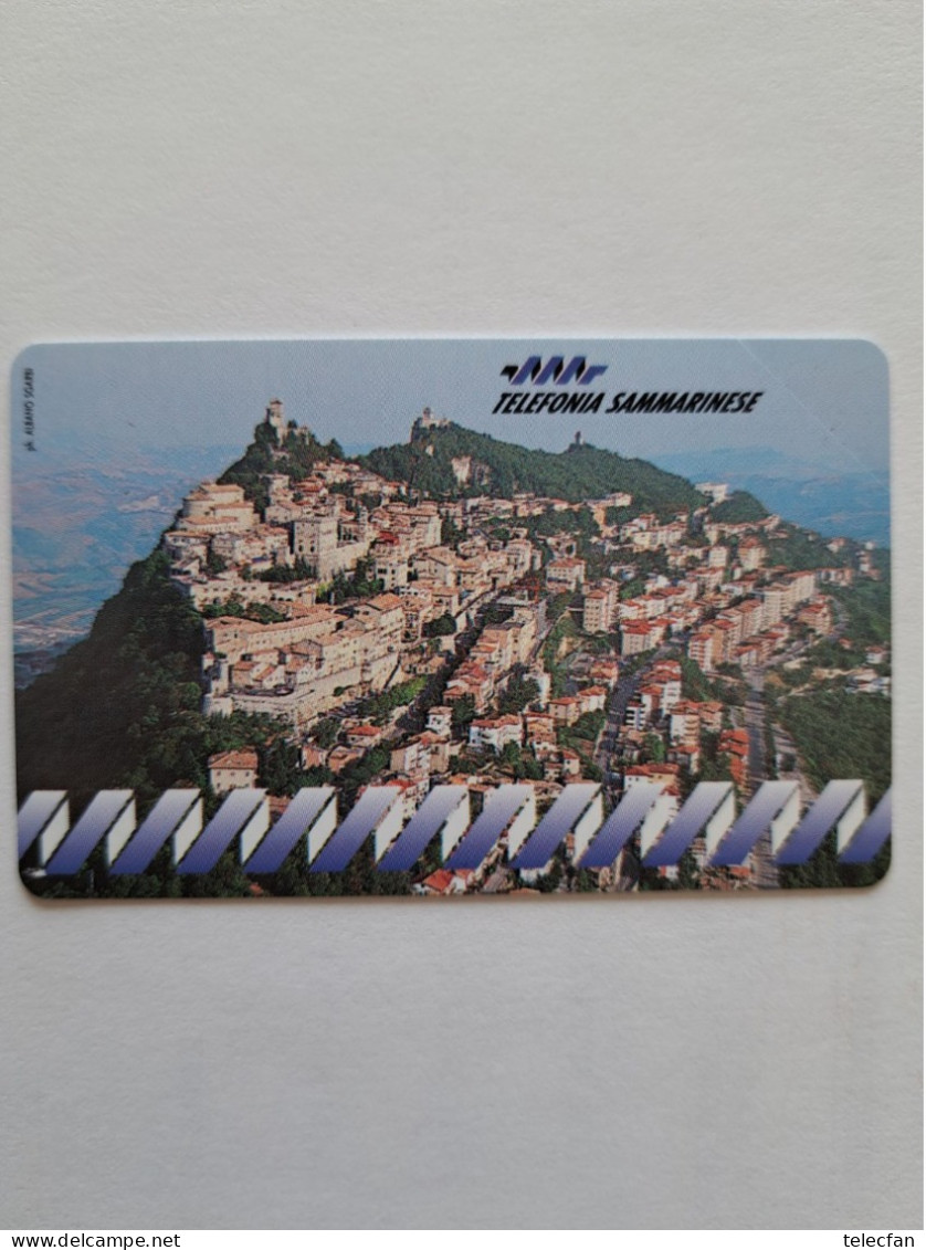 SAINT MARIN FIRST ISSUE PAYSAGE PAYS 8000 LIRES 50K-94-AB NEUVE MINT - San Marino