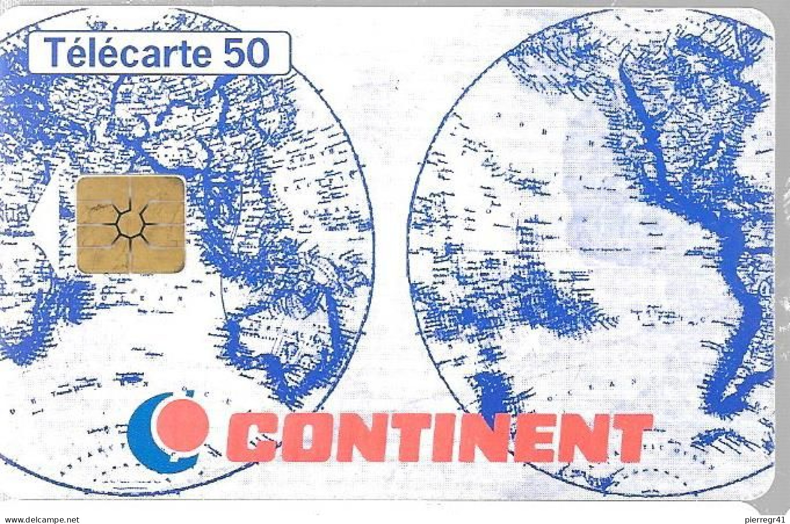 CARTE-PUBLIC-50U-F696A-GEMB-10/96-CONTINENT-Série 90002-Utilisé-TBE-RARE - 1996