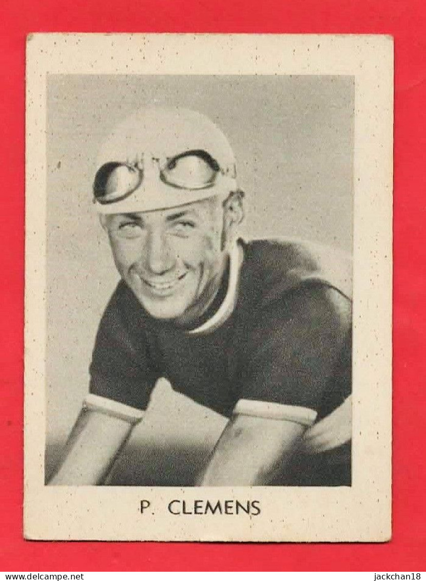 -- CHROMO CARTON / P. CLEMENS COUREUR CYCLISTE LUXEMBOURGEOIS -- - Cyclisme