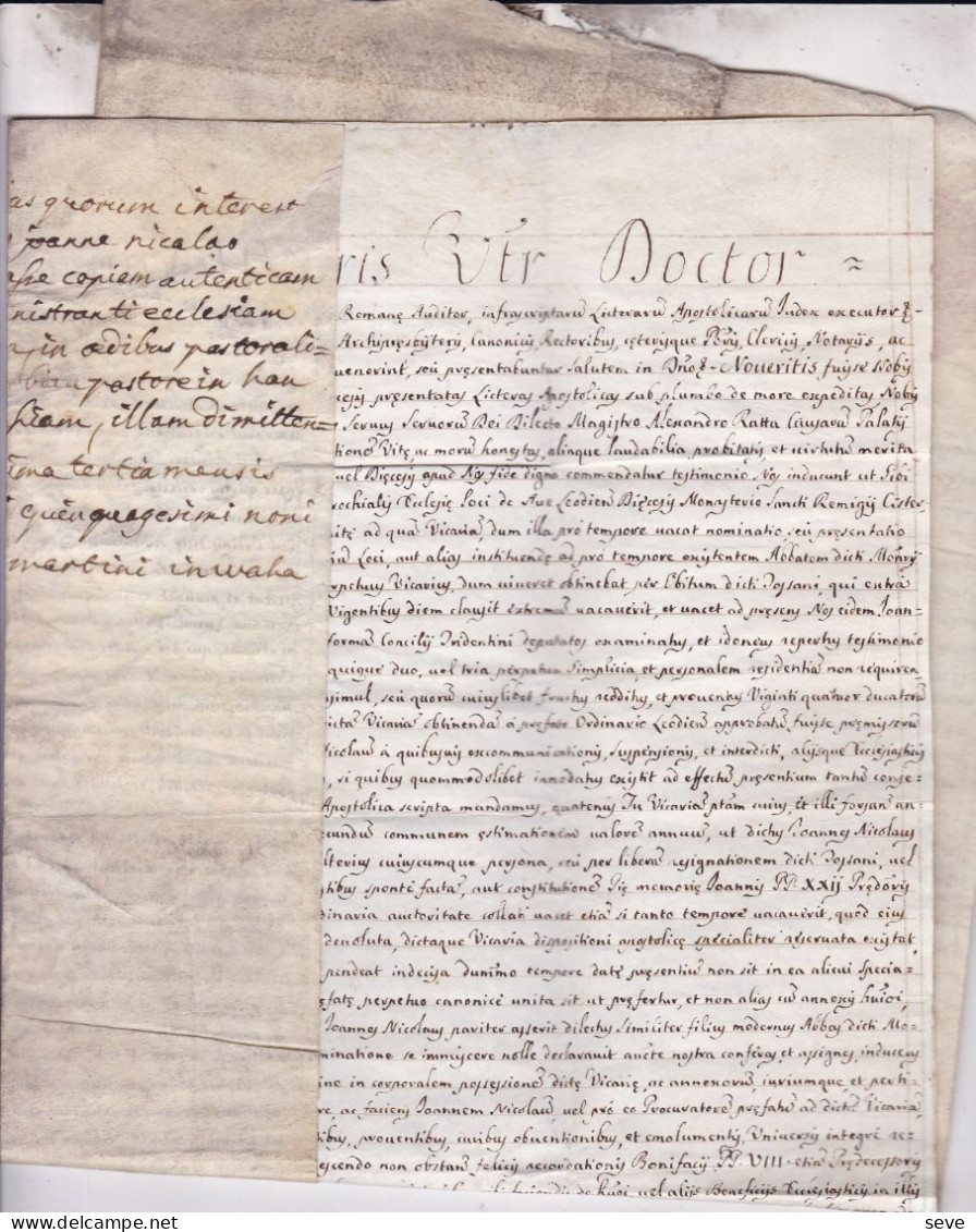 MUNSTER 1759 Débats En Justice Autour De La Demande De Nomination De Jean Nicolas COLLIGNON Comme Curé De MUNSTER - Manuscrits