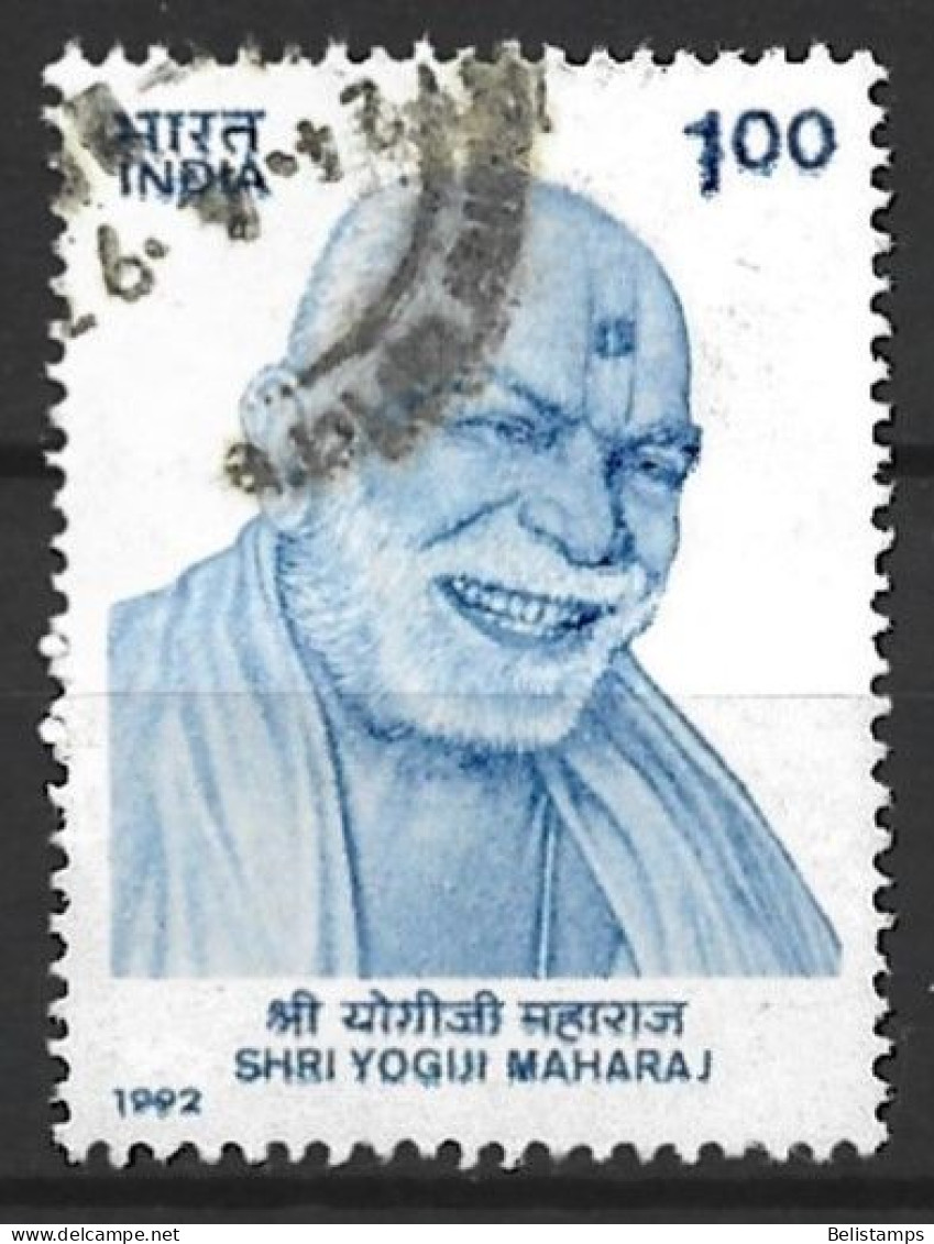 India 1992. Scott #1425 (U) Shri Yogiji Maharaj, Religious Leader, Birth Cent.  *Complete Issue* - Oblitérés