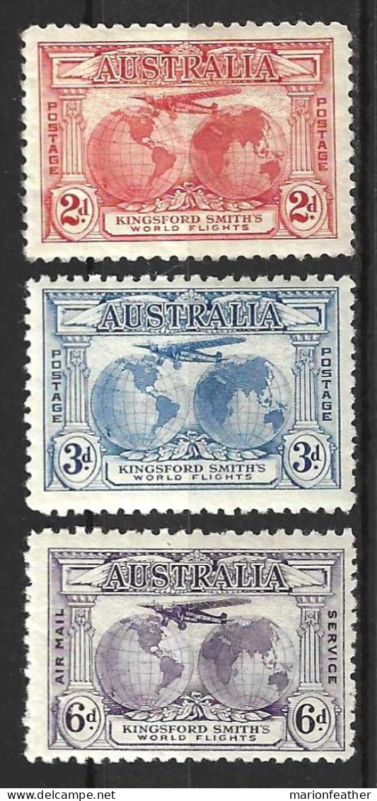 AUSTRALIA...KING GEORGE V....(1910-36..)..."1931.."...FLIGHT SET OF 3......MH.. - Nuevos