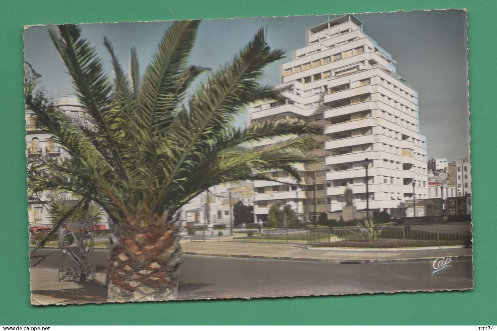 Cachet Marine Nationale Service à La Mer Poste Navale 6 11 1957 FM Franchise Militaire ( Sur Cp Oran Square Lyautey ) - Guerra D'Algeria