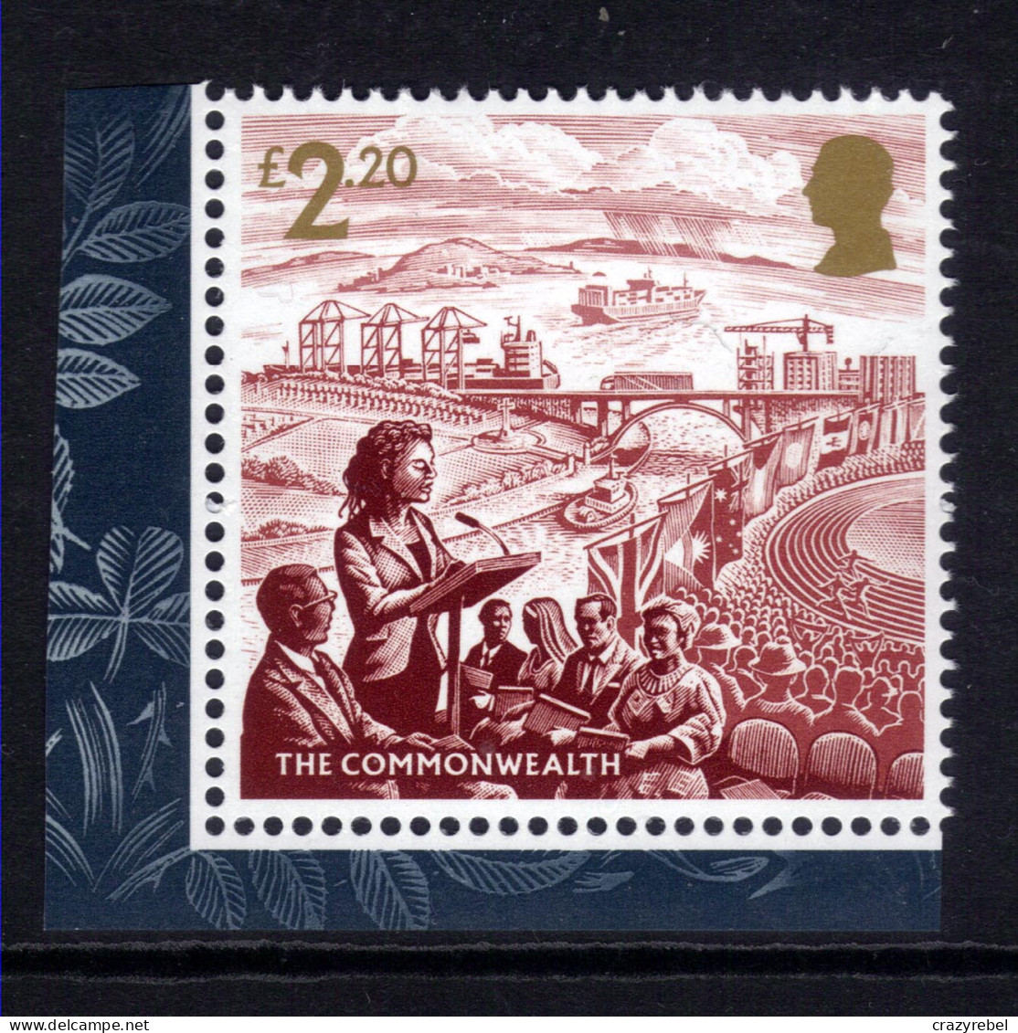 GB 2023 KC 3rd £2.20 Coronation 6 May 2023 Commonwealth Umm Ex Mini Sheet (T283 ) - Ungebraucht