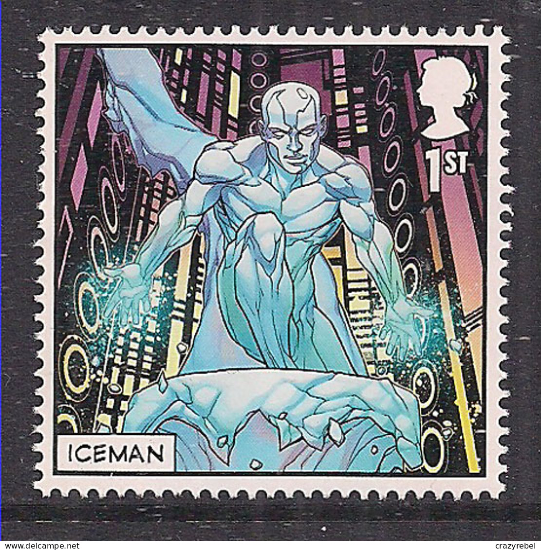 GB 2023 QE2 1st X-Men Super Heroes Iceman Umm SG 4773 ( H1348 ) - Ongebruikt