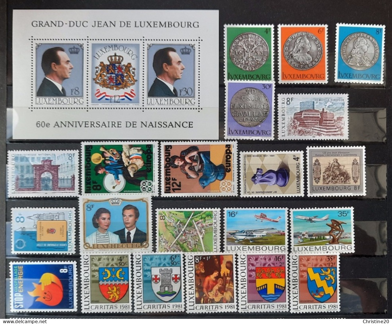 Luxembourg 1981 N°972/995  **TB Cote 27€ - Années Complètes