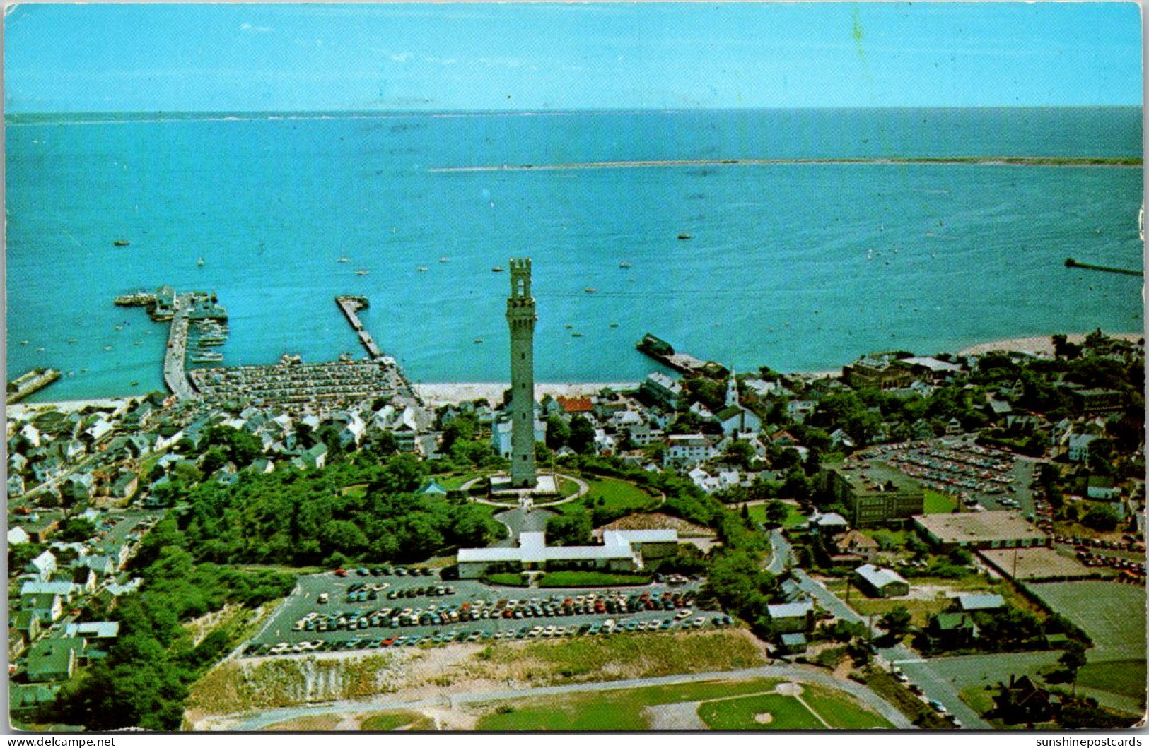 Massachusetts Cape Cod Aerial View Of Provincetown 1973 - Cape Cod