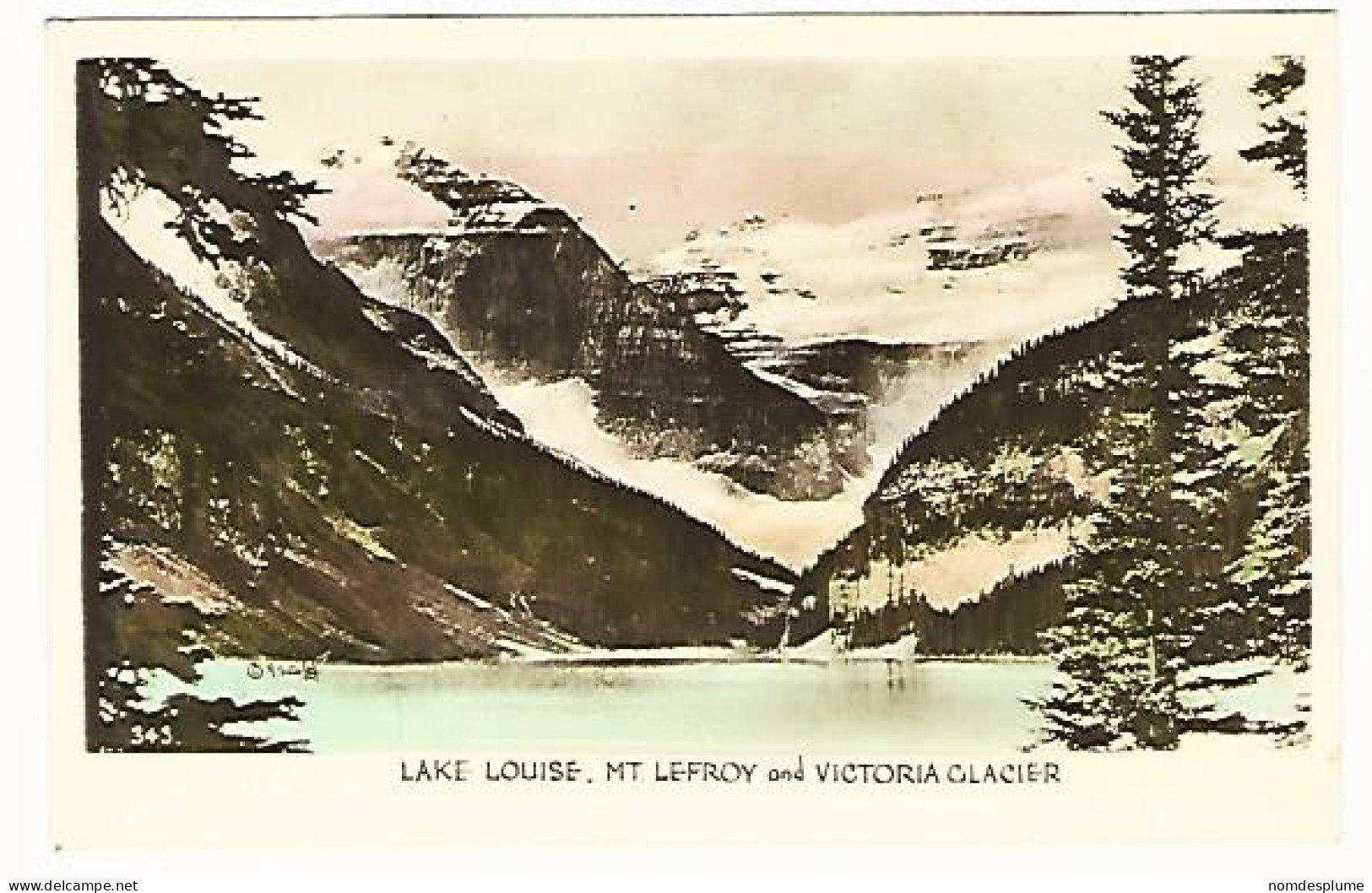 2073) Canada Lake Louise Undivided Back Glossy - Lac Louise