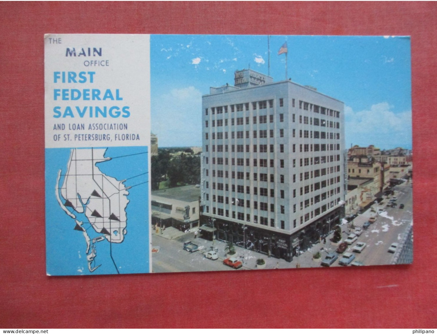 Map First Federal Savings. .  St Petersburg  Florida Ref 6102 - St Petersburg