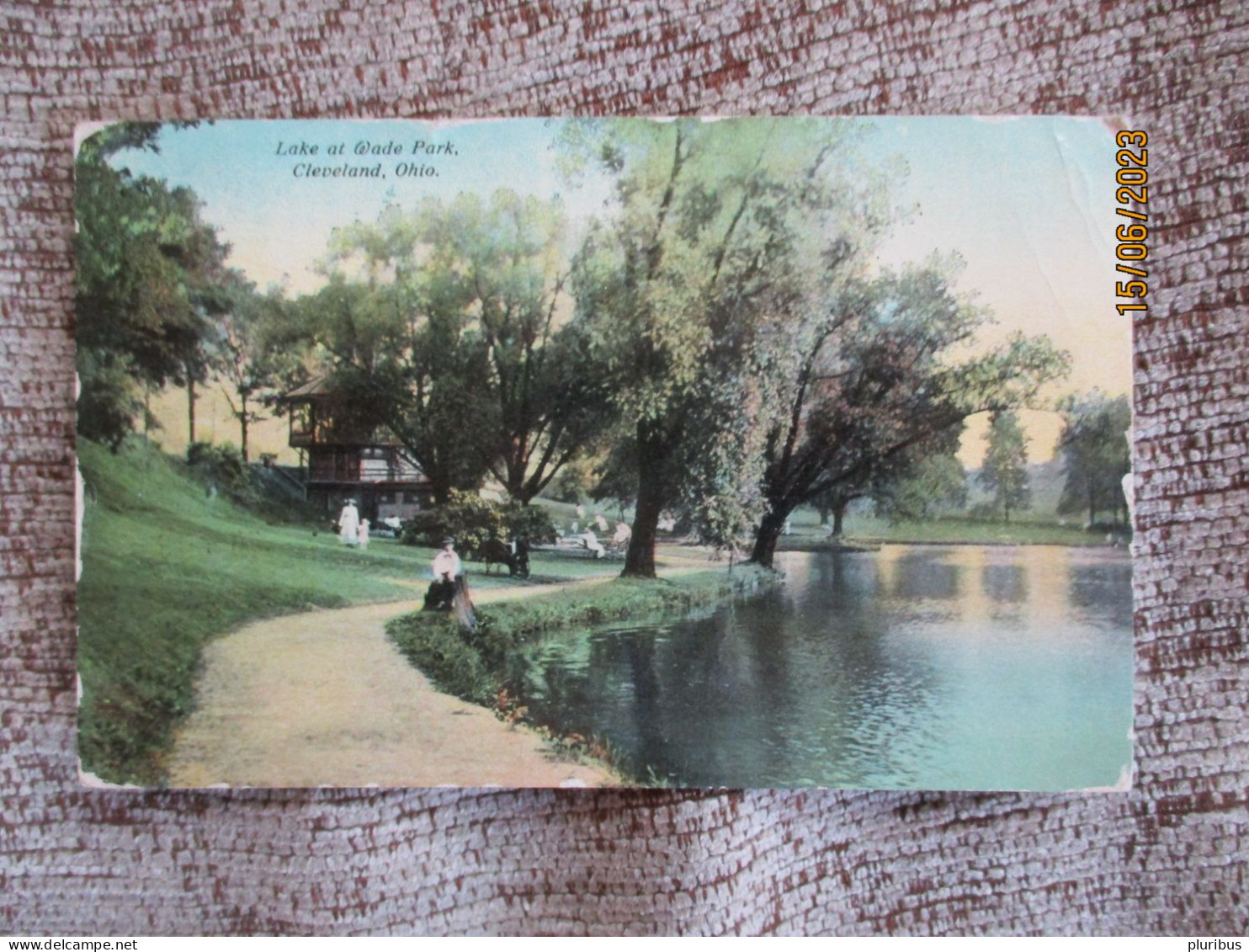 LAKE AT WADE PARK CLEVELAND , 1912 TO RUSSIA LATVIA FRAUENBURG SALDUS KURZEME - Cleveland