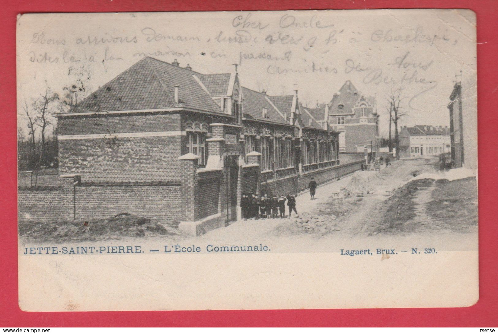 Jette St. Pierre - L'Ecole Communale -1904 ( Voir Verso ) - Jette