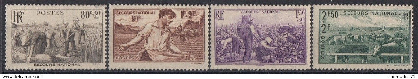 FRANCE 496-499,unused,falc Hinged - Agriculture