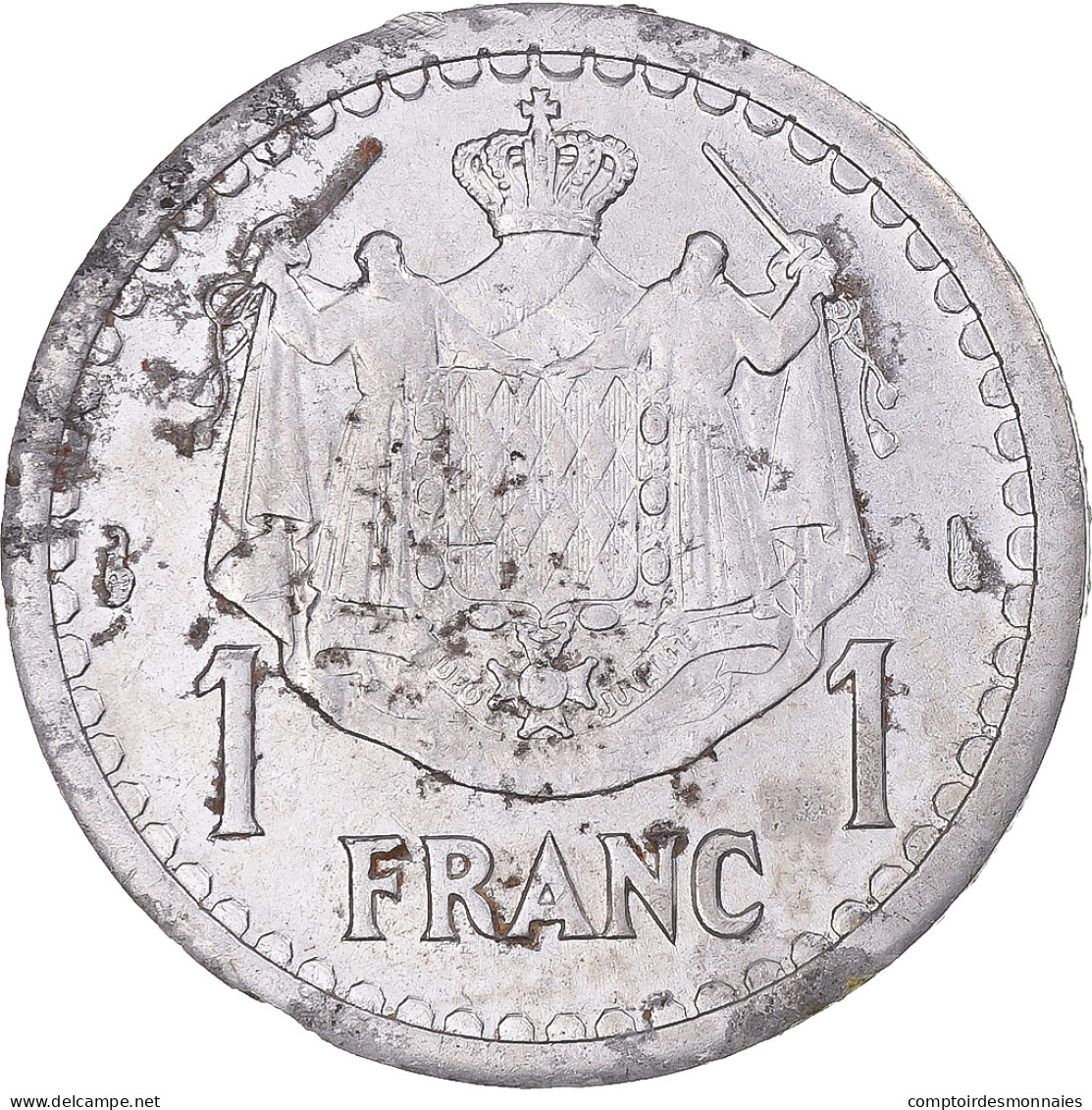 Monnaie, Monaco, Louis II, Franc, Undated (1943), Monnaie De Paris, TTB - 1922-1949 Louis II