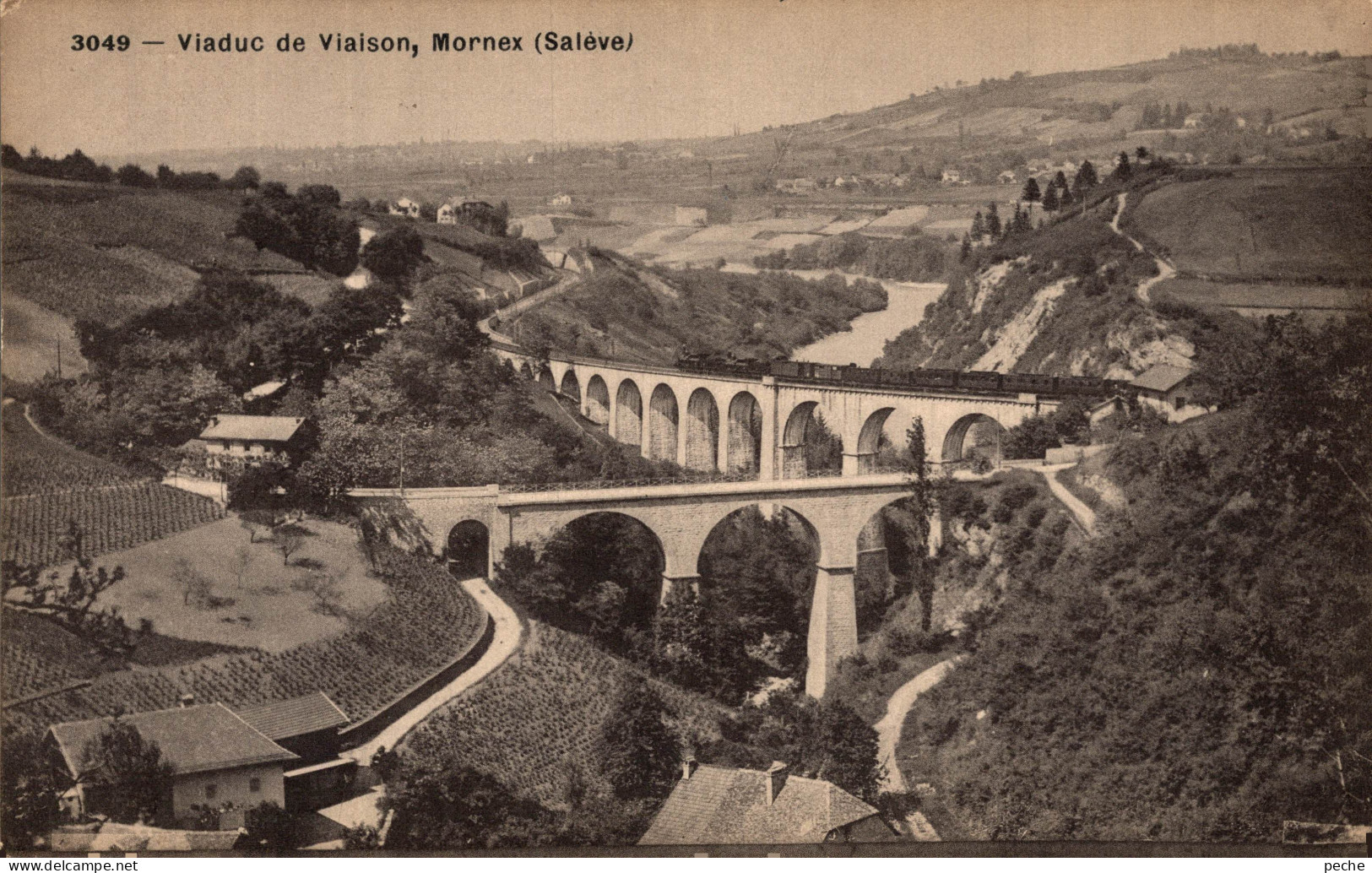 N°105517 -cpa Viaduc De Liaison Mornex (Salève) - Opere D'Arte