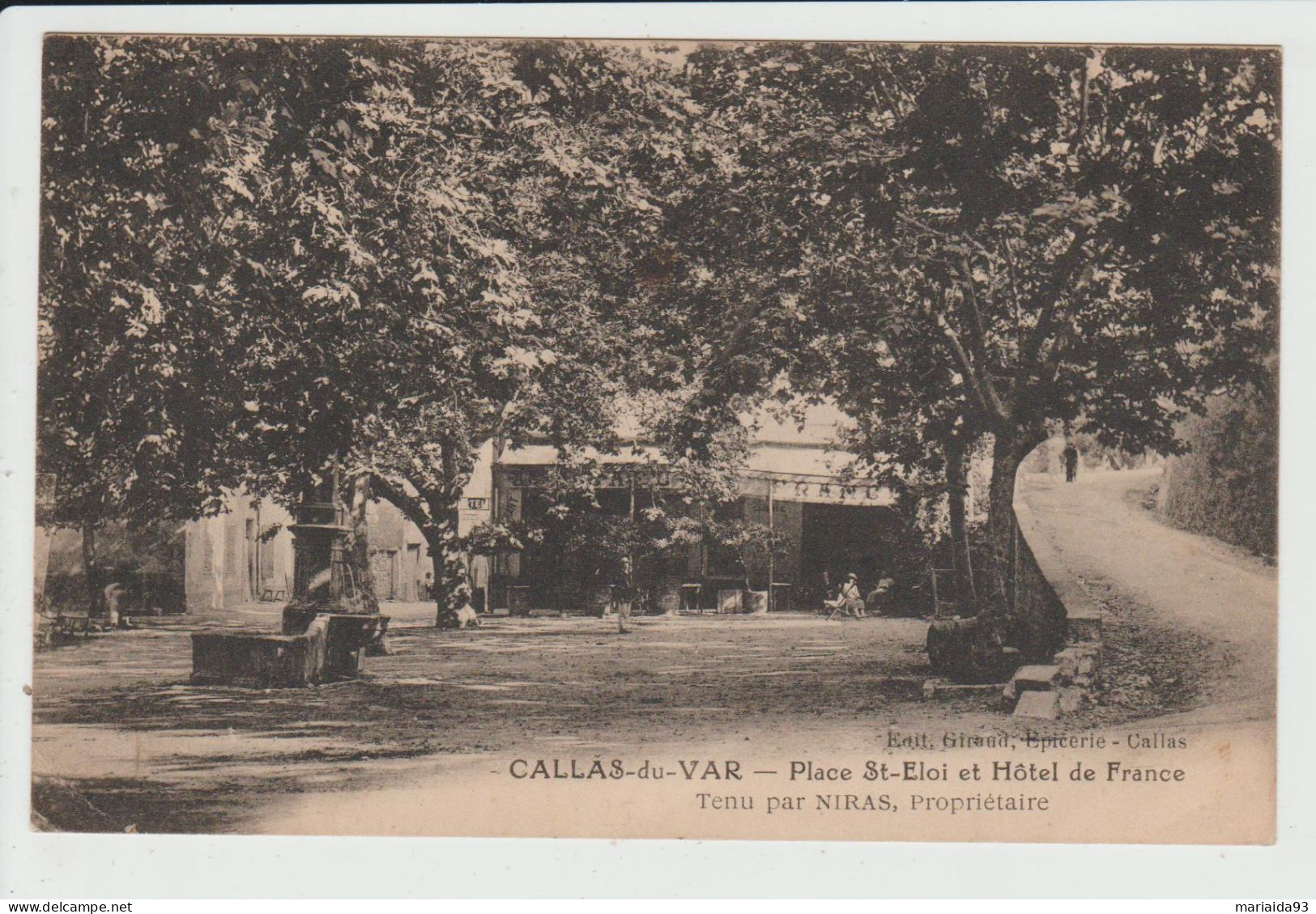 CALLAS - VAR - PLACE SAINT ELOI ET HOTEL DE FRANCE - Callas