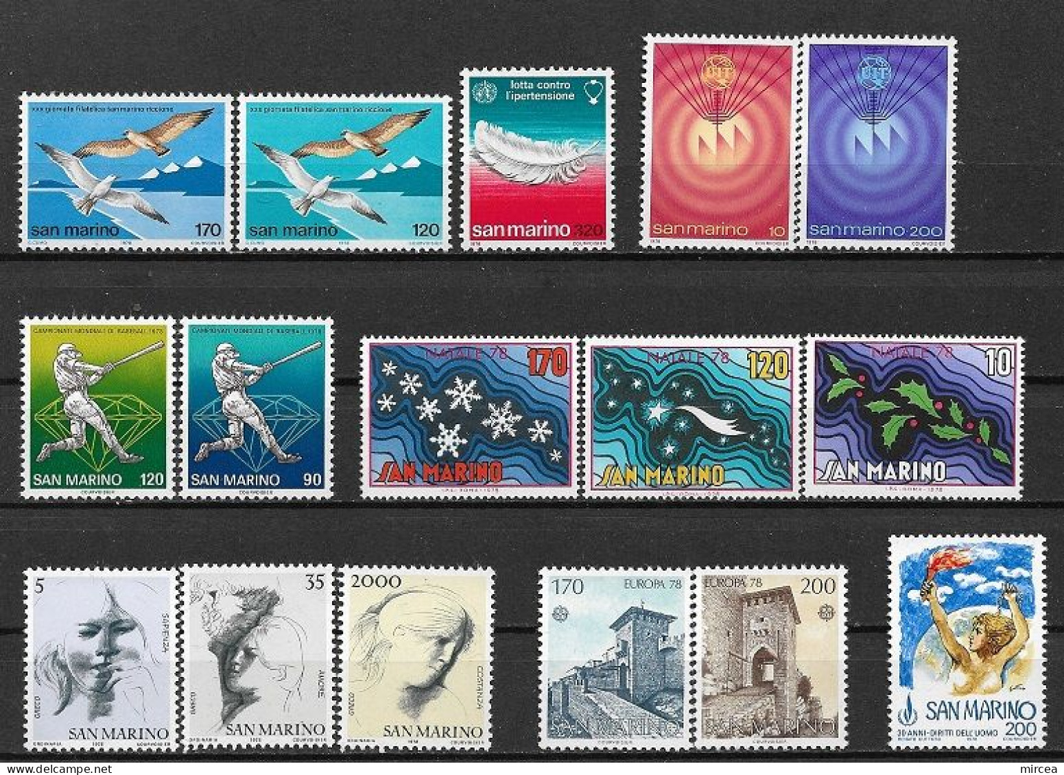 C3944 - San Marino Lot Timbres Neufs** - Collections, Lots & Series